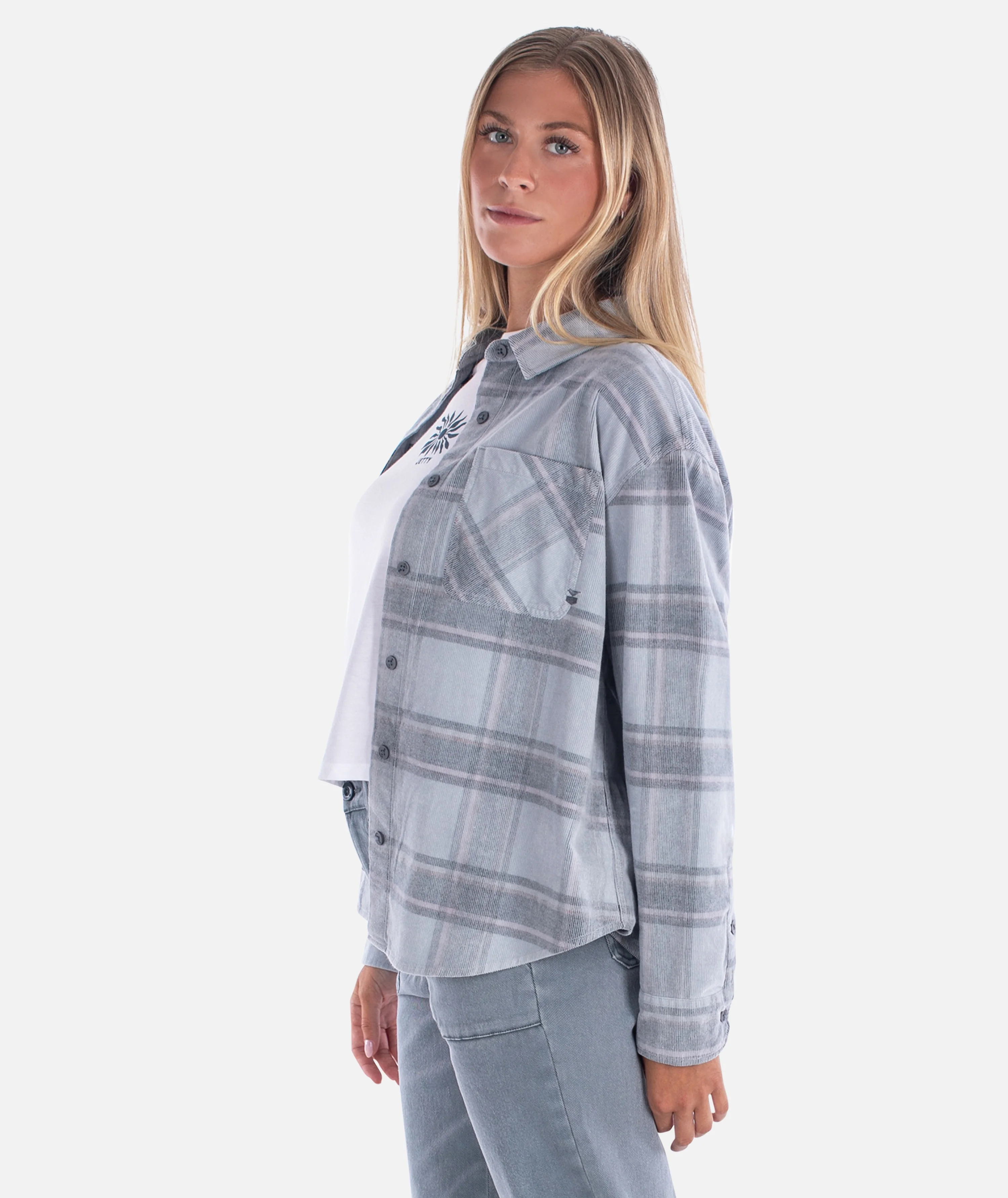 Alpine Corduroy Shirt - Grey - Image 3