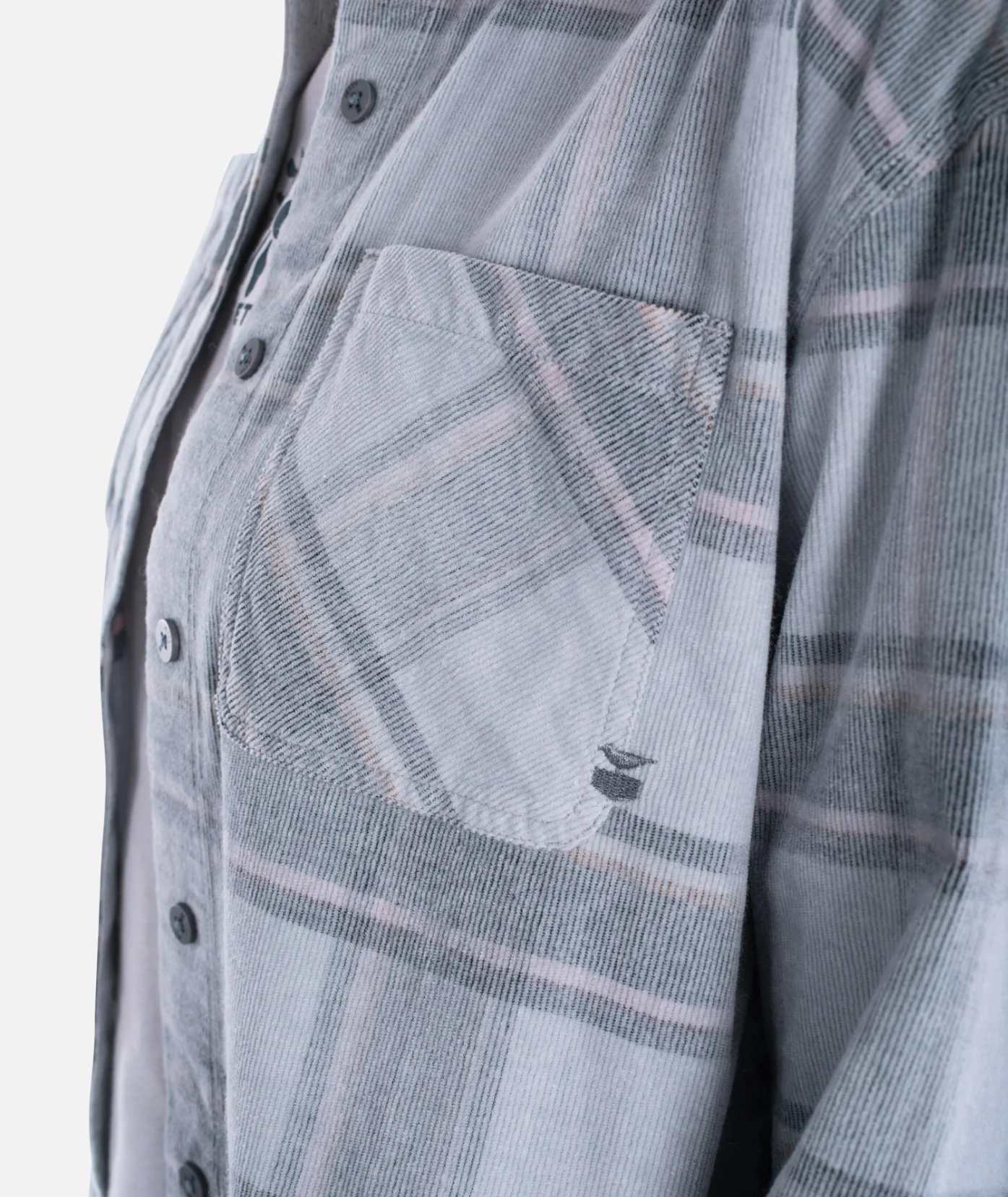 Alpine Corduroy Shirt - Grey - Image 5