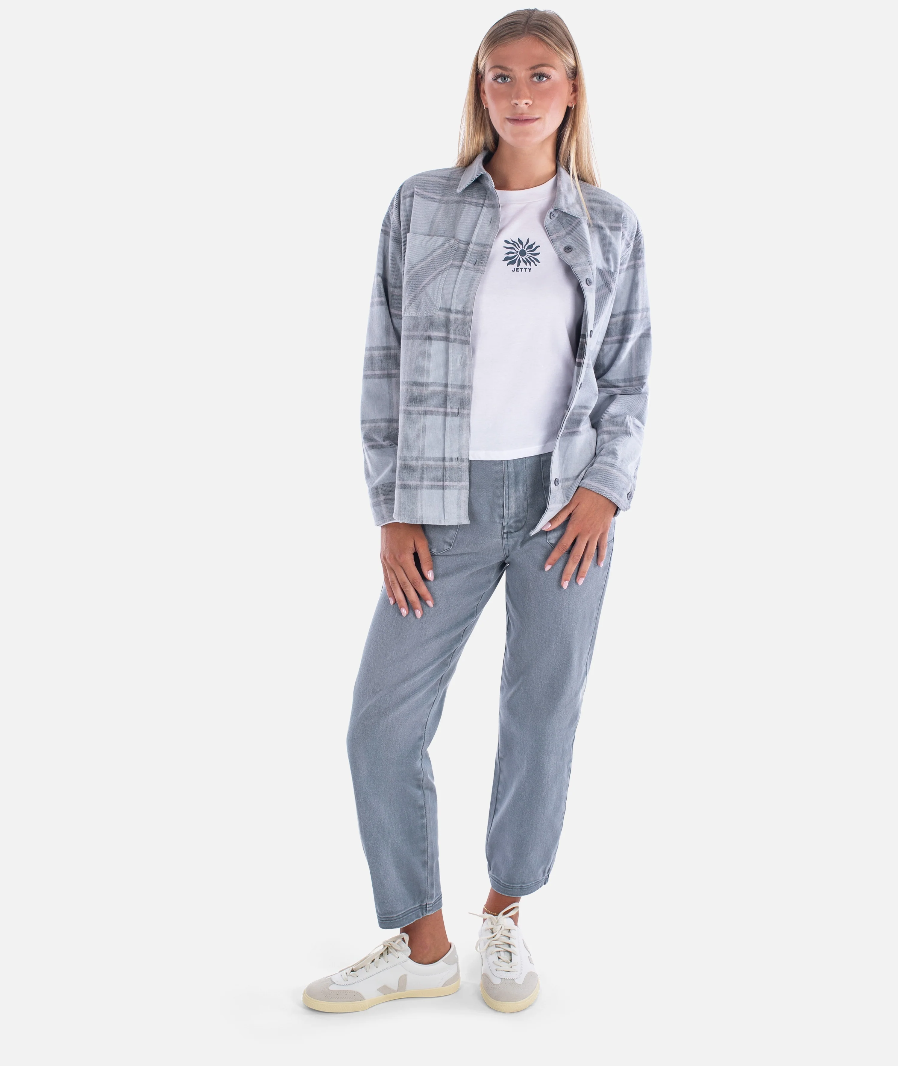 Alpine Corduroy Shirt - Grey - Image 6