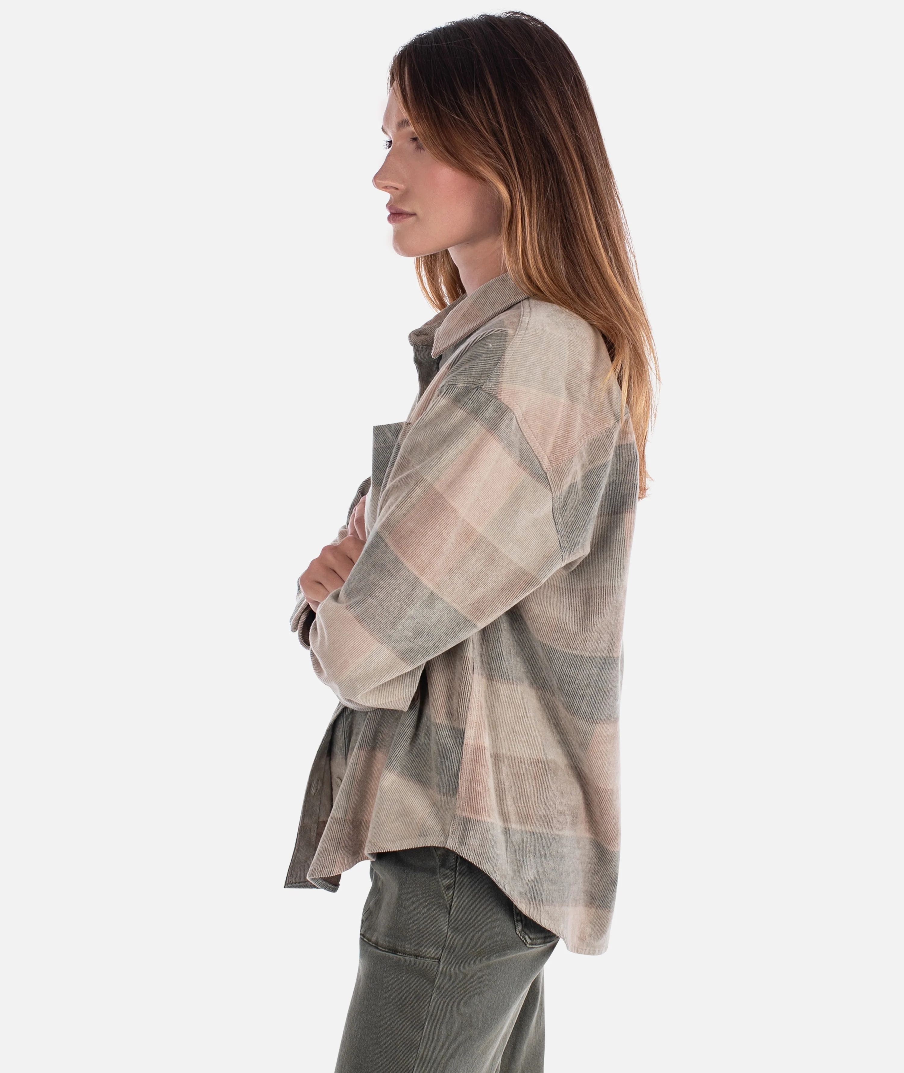 Alpine Corduroy Shirt - Mauve - Image 3