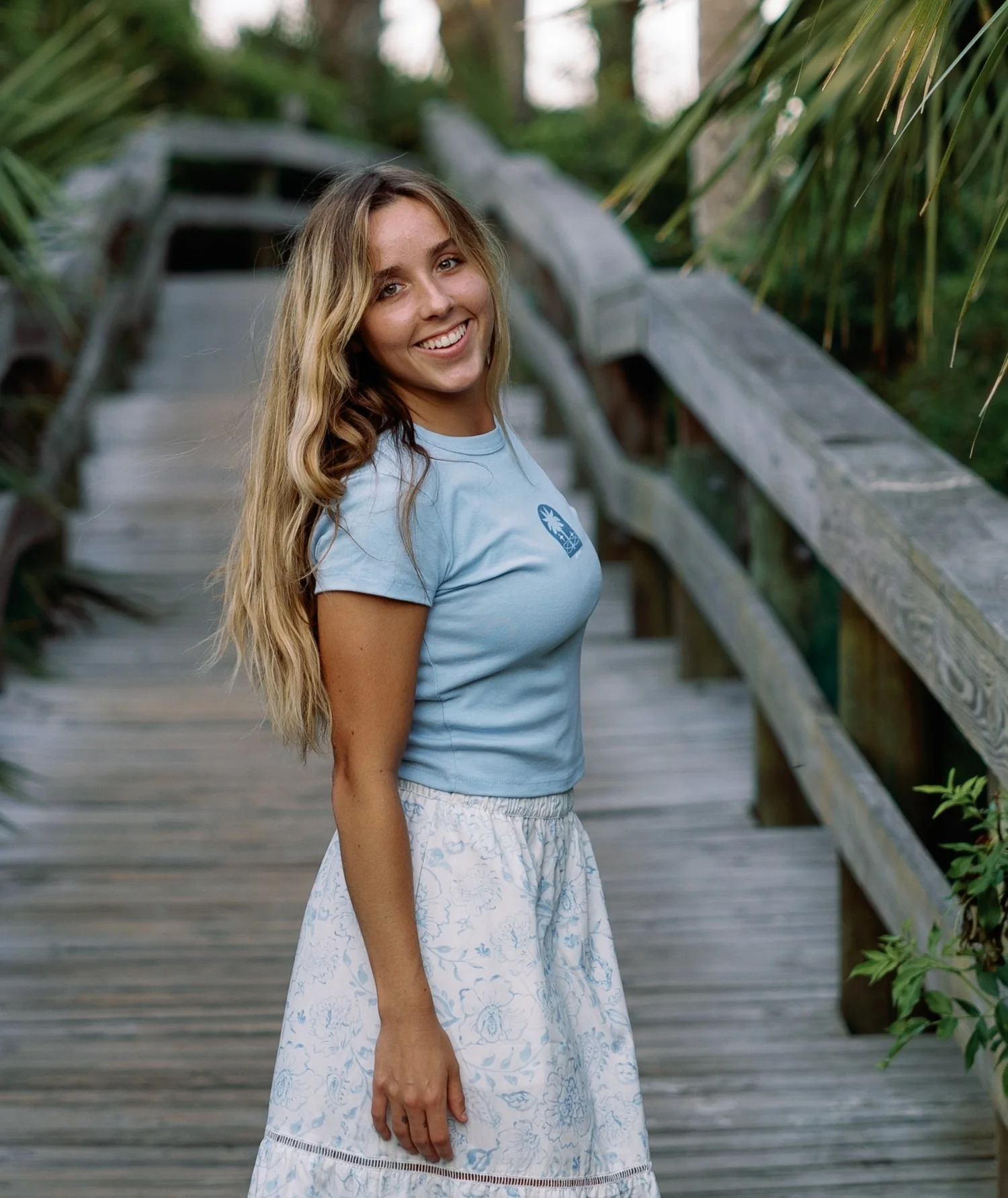 Astrosurf Micro Rib Baby Tee - Baby Blue - Image 2