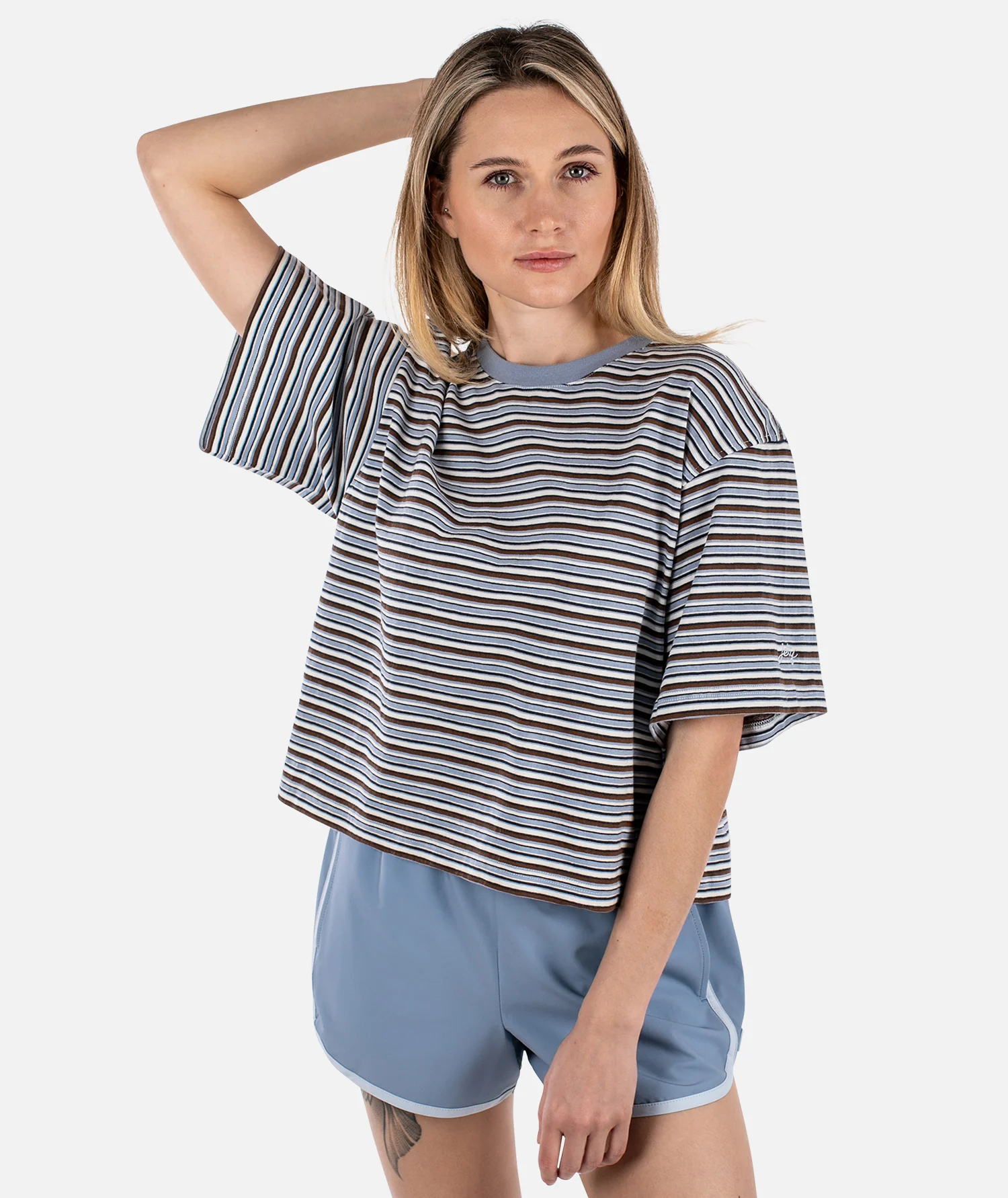 Avalon Striped Tee - Blue