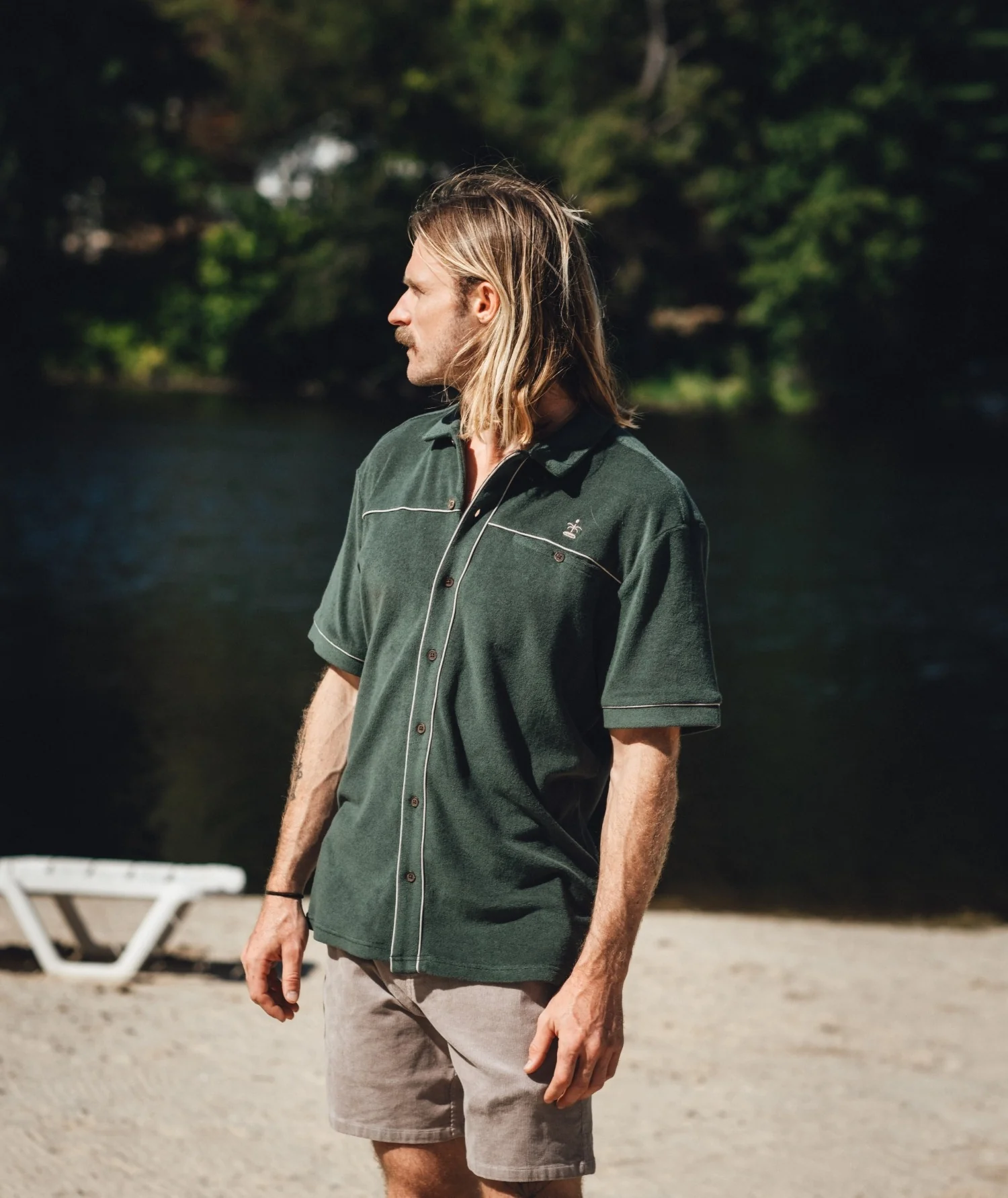 Barnegat Terry Shirt - Green - Image 2