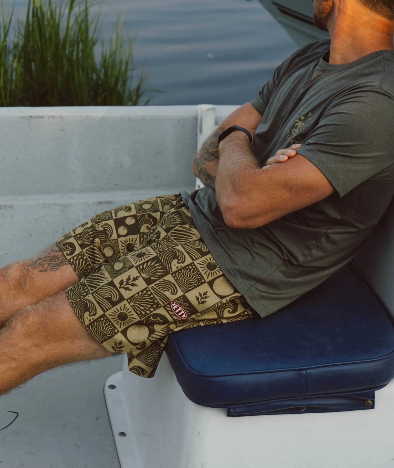 Bayside Volley Short - Olive - Image 3