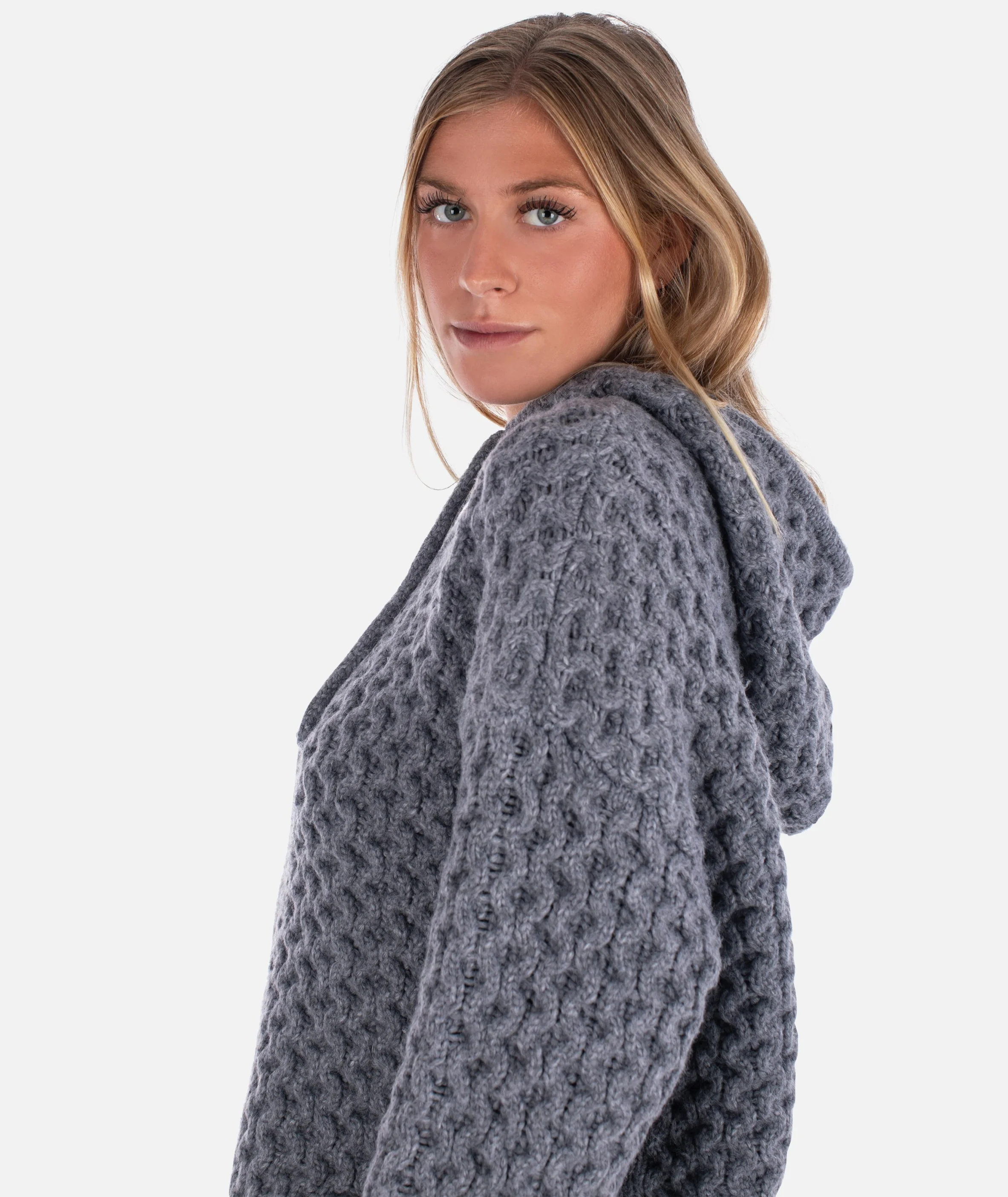 Beacon Honeycomb Hoodie - Heather Grey - Image 2