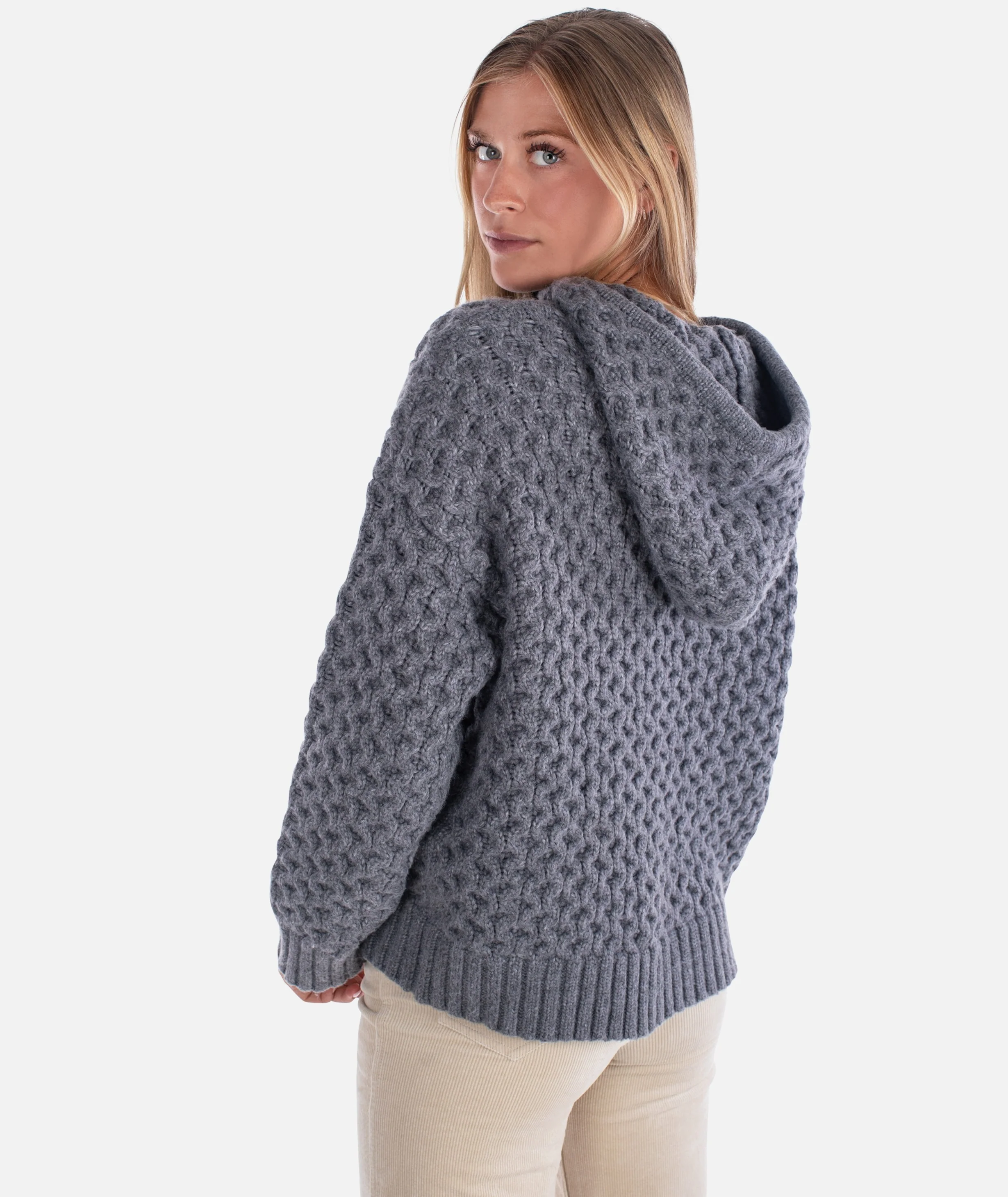 Beacon Honeycomb Hoodie - Heather Grey - Image 3
