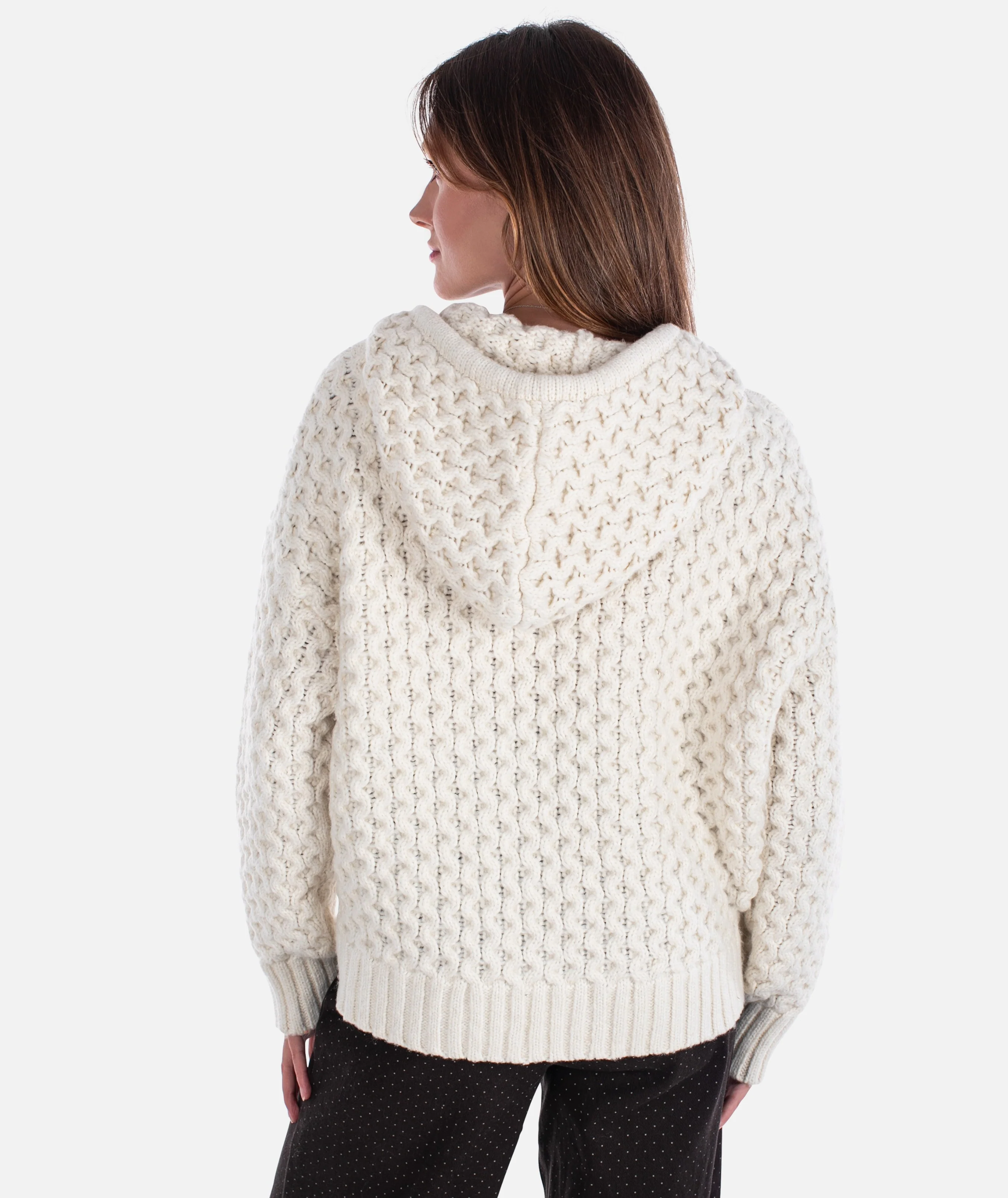 Beacon Honeycomb Hoodie - Ivory - Image 3