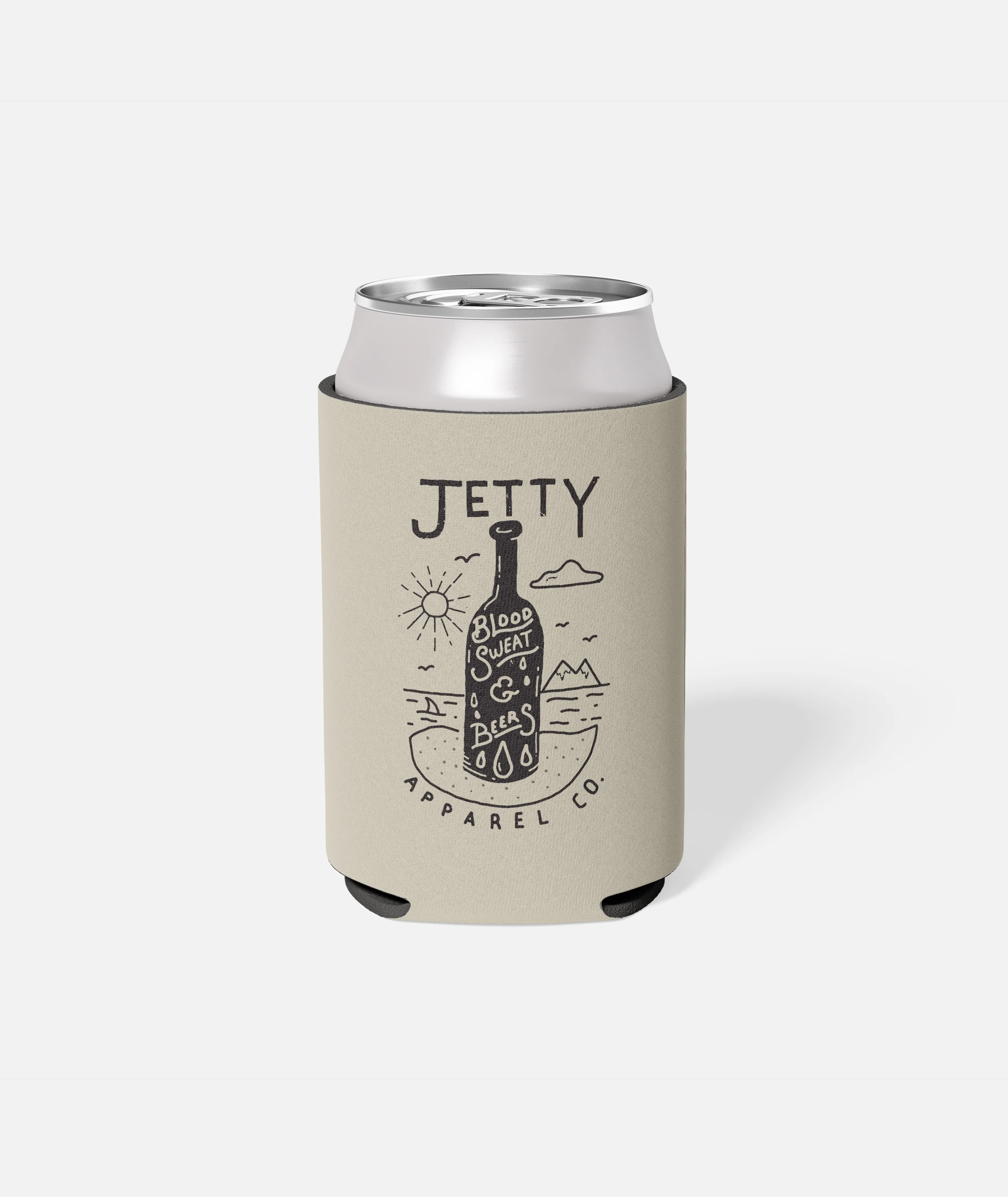 Blood Sweat & Beers Can Coolie - Grey