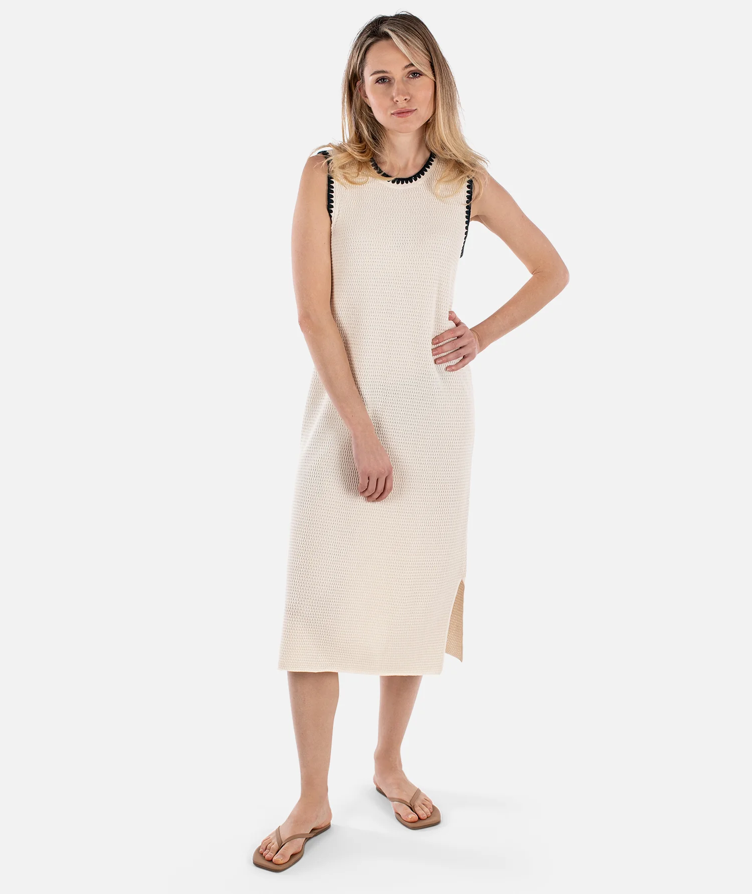 Bloom Knit Dress - Ivory
