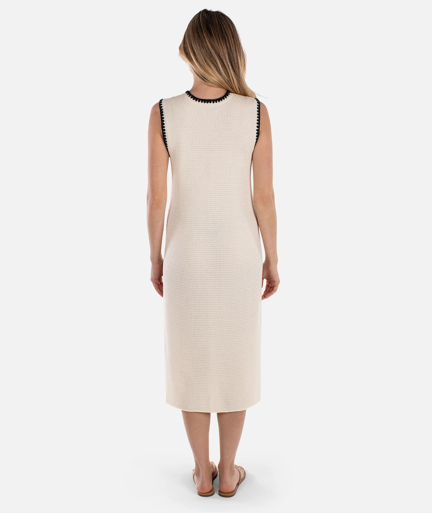 Bloom Knit Dress - Ivory - Image 2