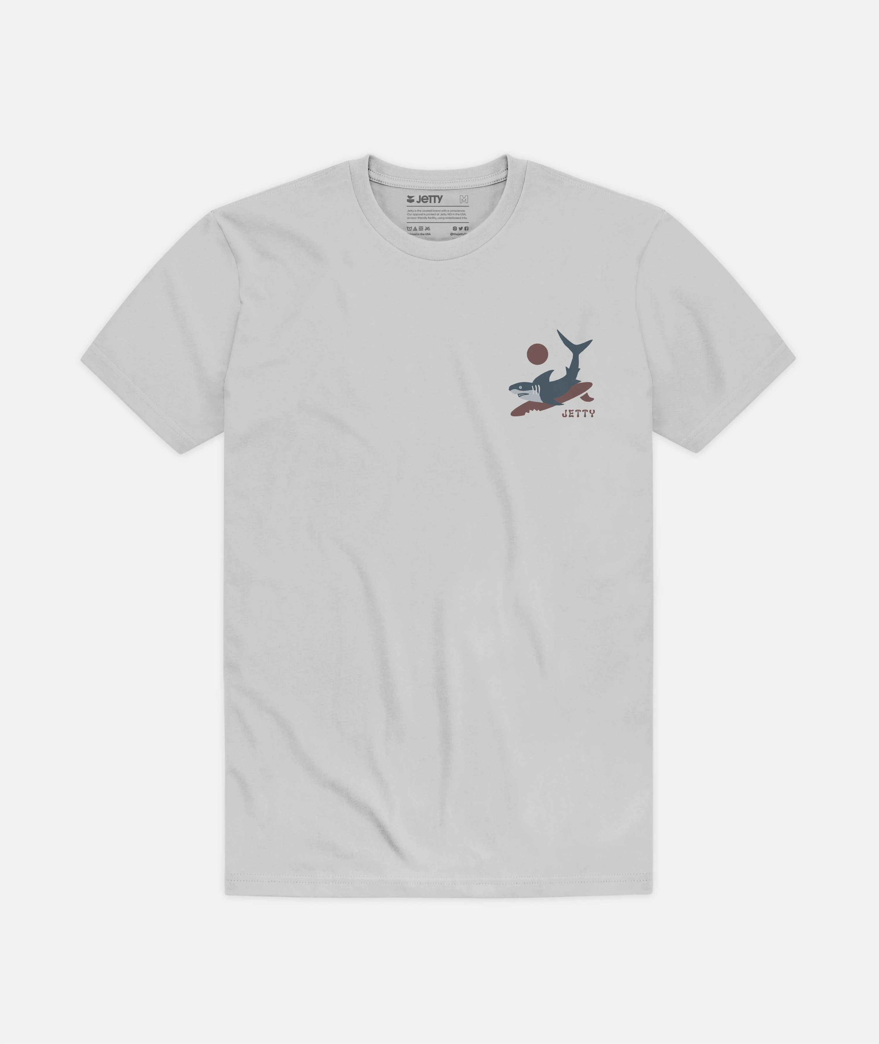 Boardbiter Tee - Silver - Image 2