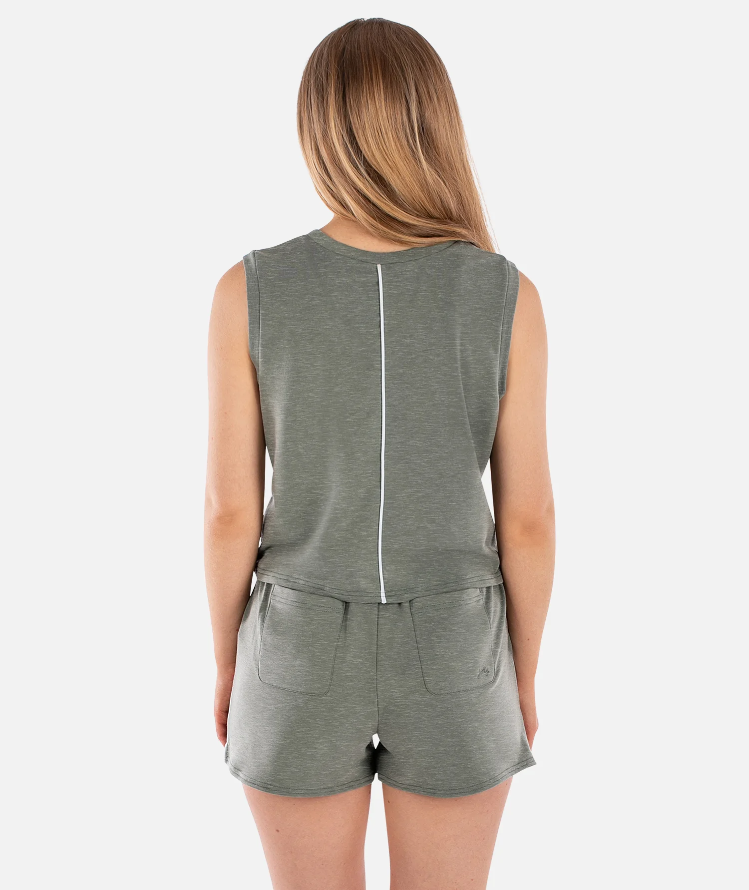 Bondi V-Neck Tank - Agave - Image 3