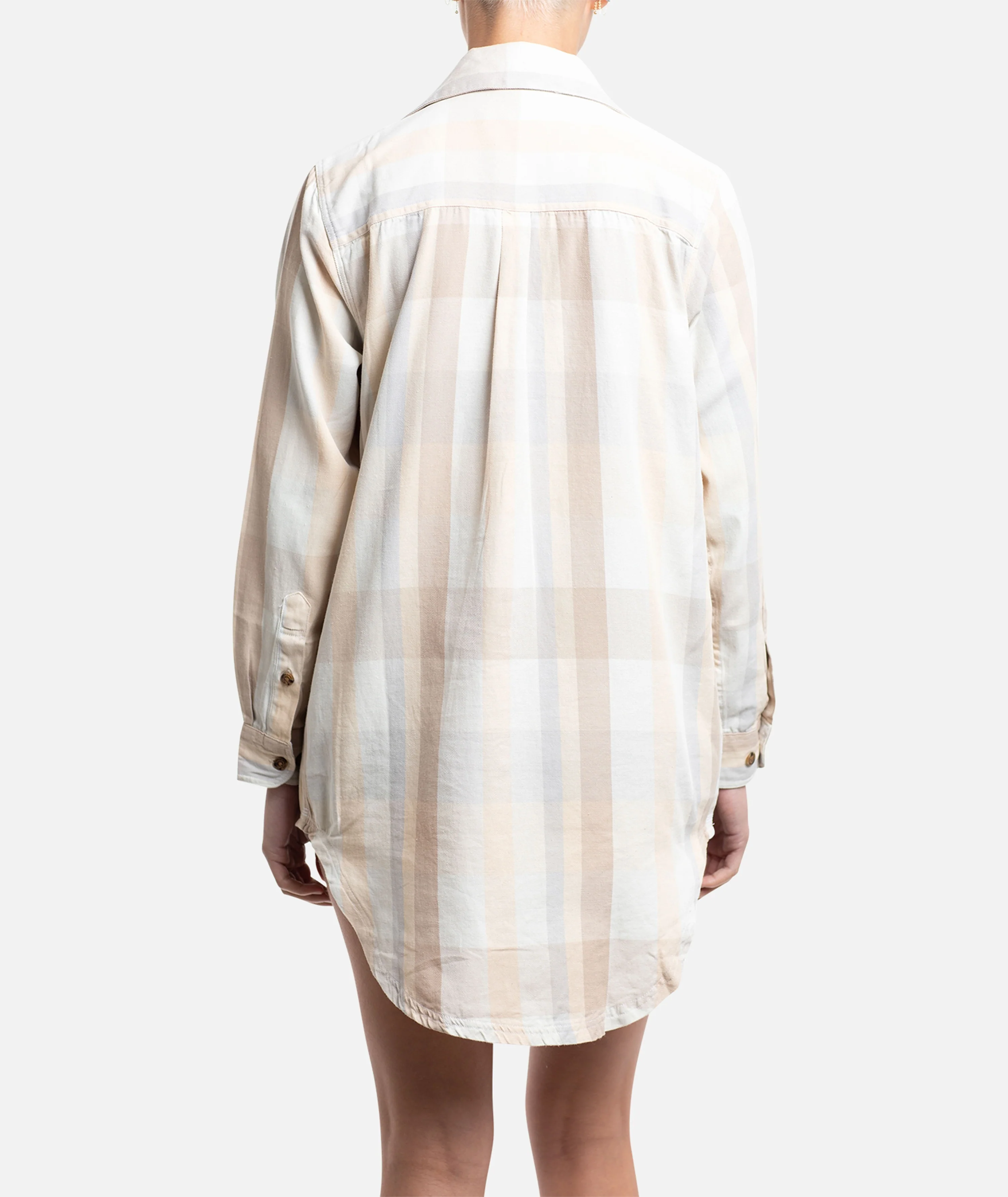 Bonita Flannel Dress - Sand - Image 3