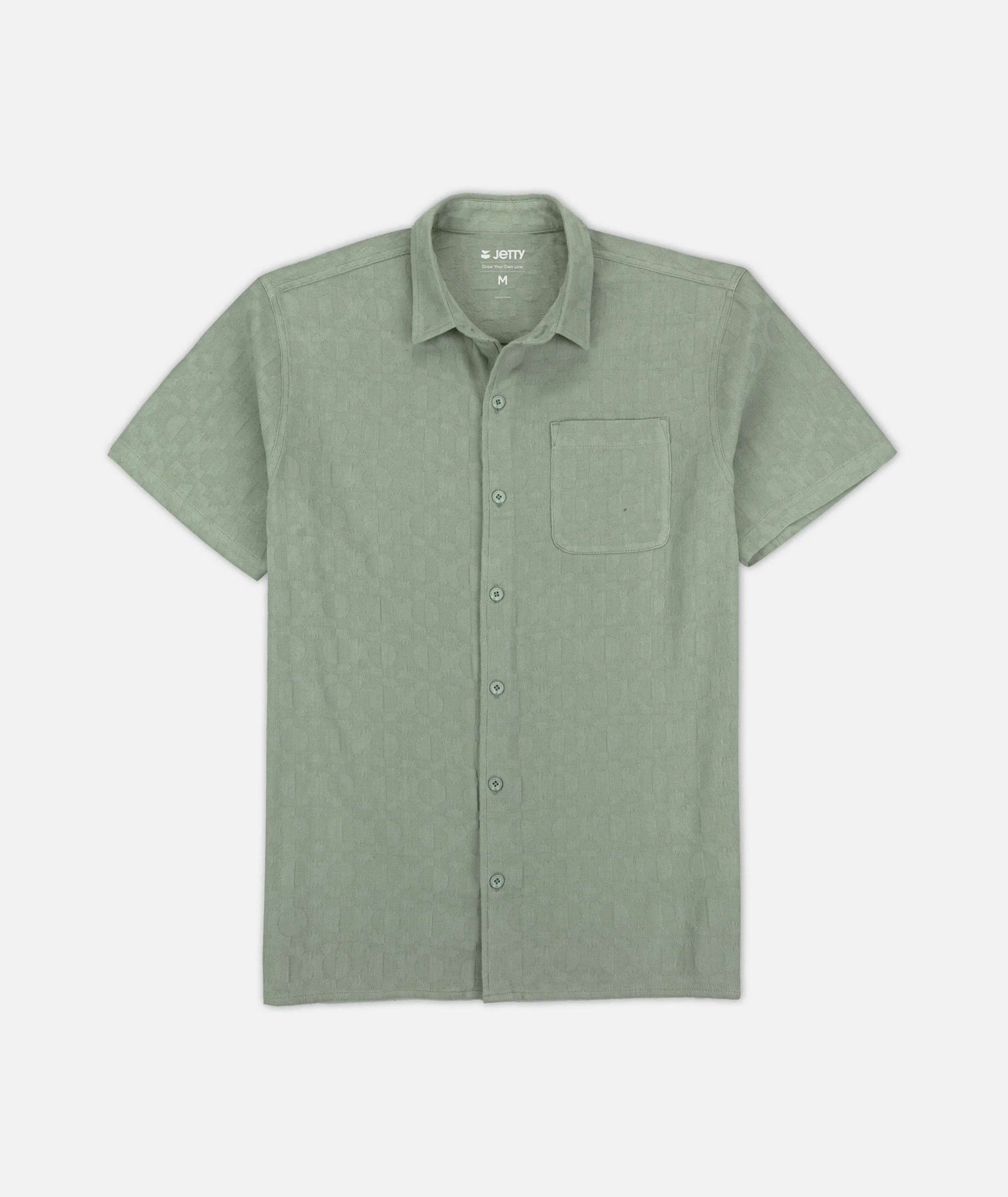 Breeze Jacquard Shirt - Sage Green