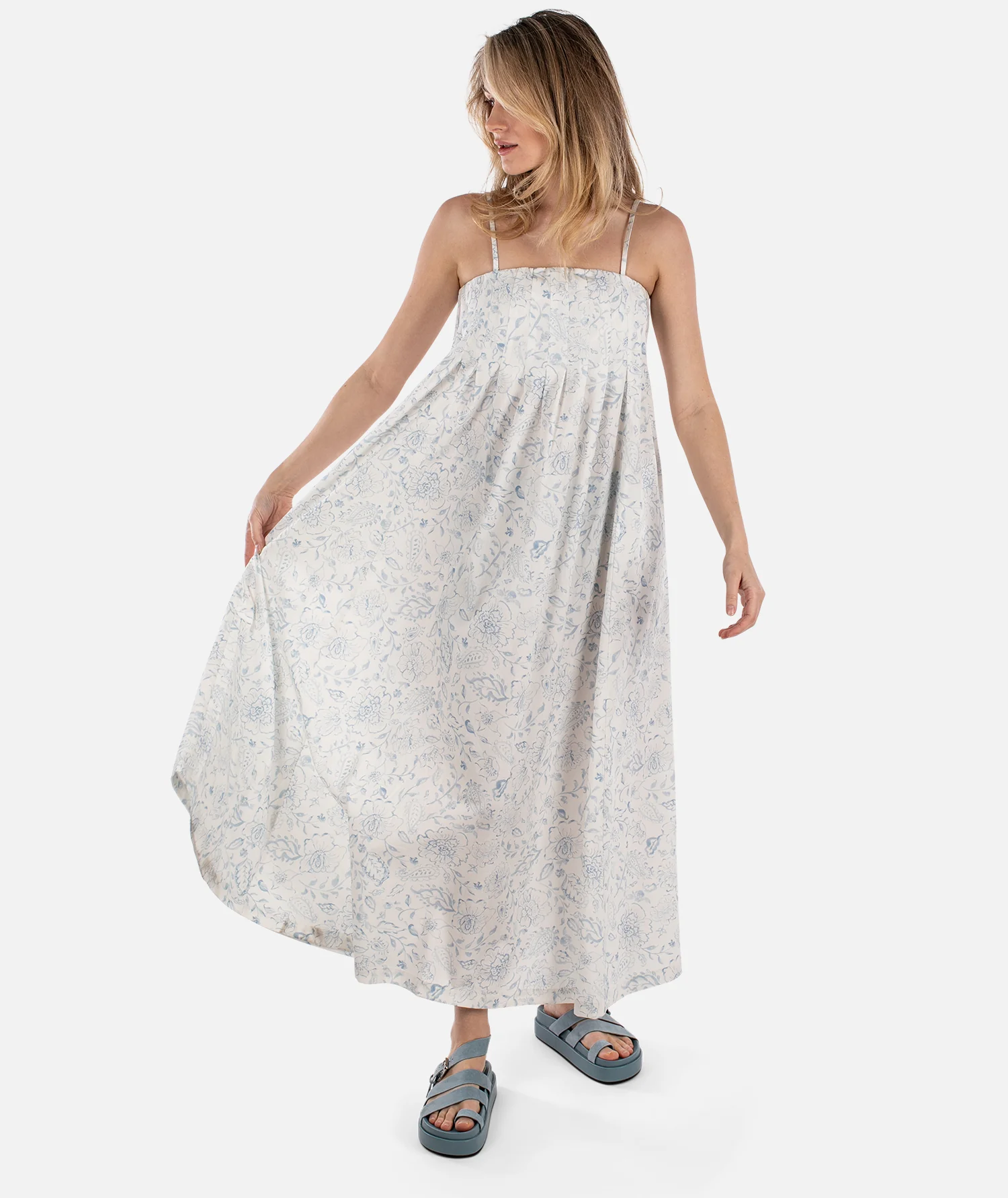 Brielle Dress - Blue - Image 4