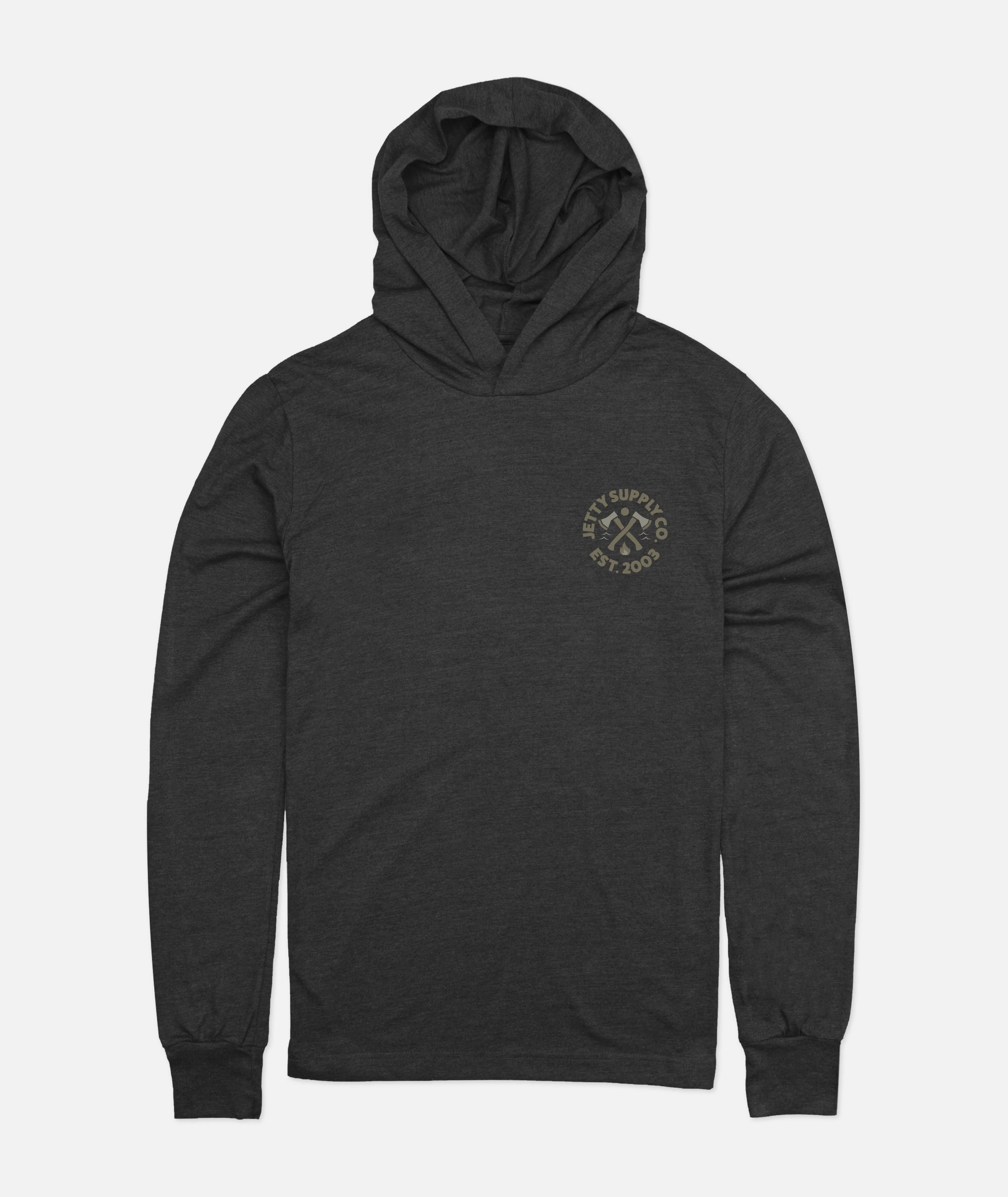 Camper Tee Hoodie - Charcoal - Image 2