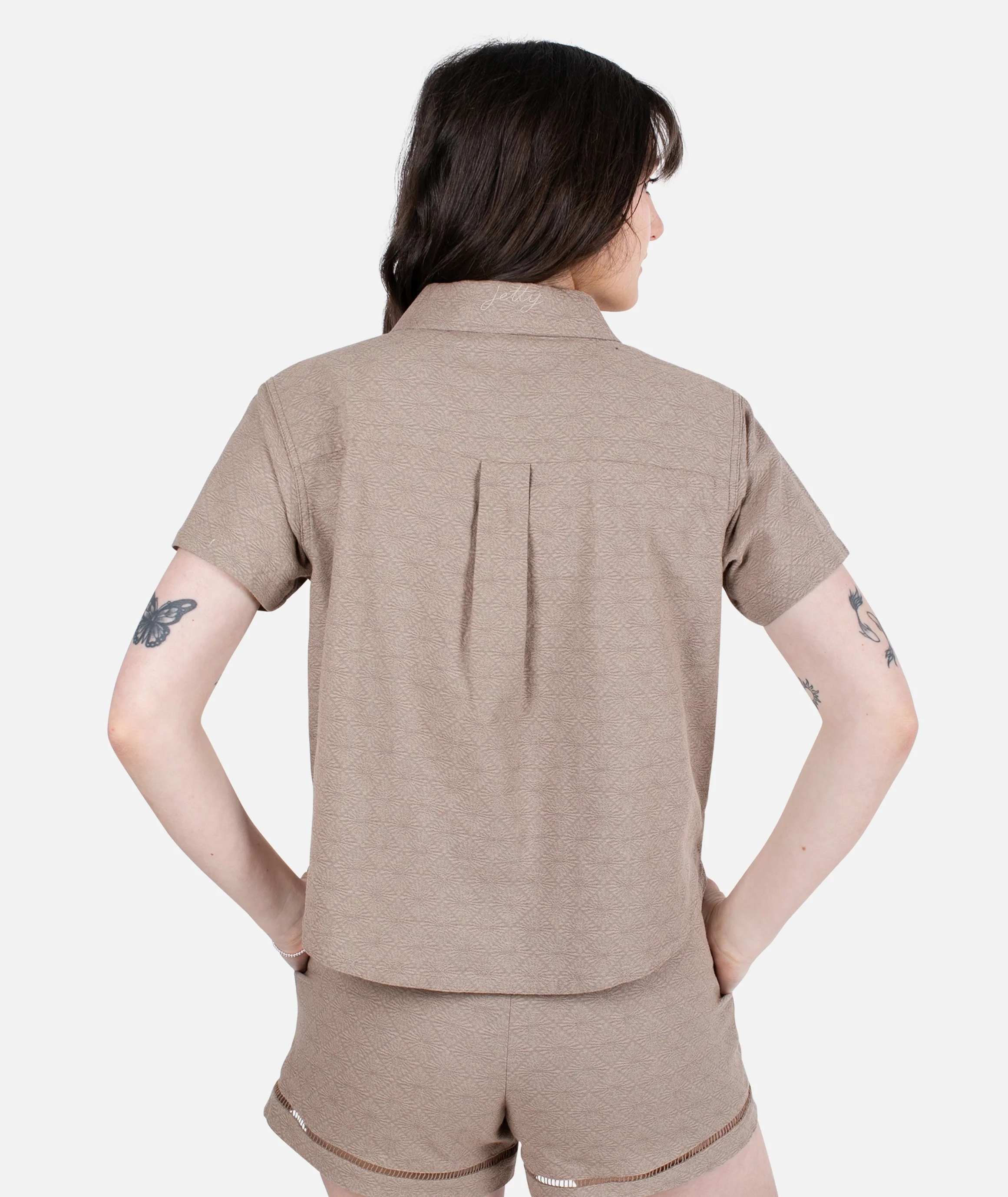 Cape Cod Jacquard Shirt - Brown - Image 3