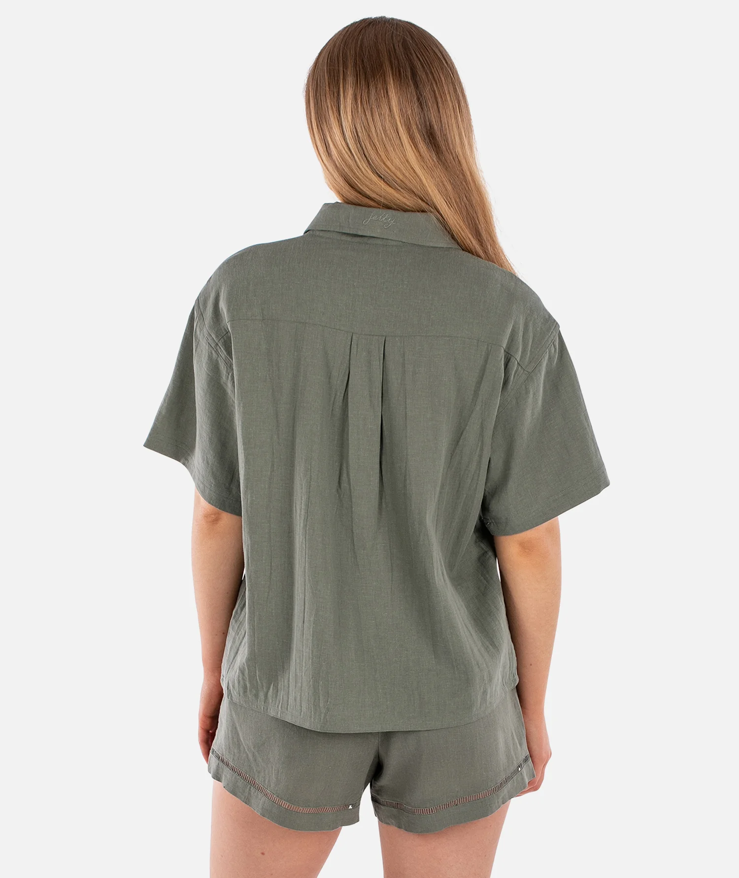 Cape Cod Linen Shirt - Agave - Image 3