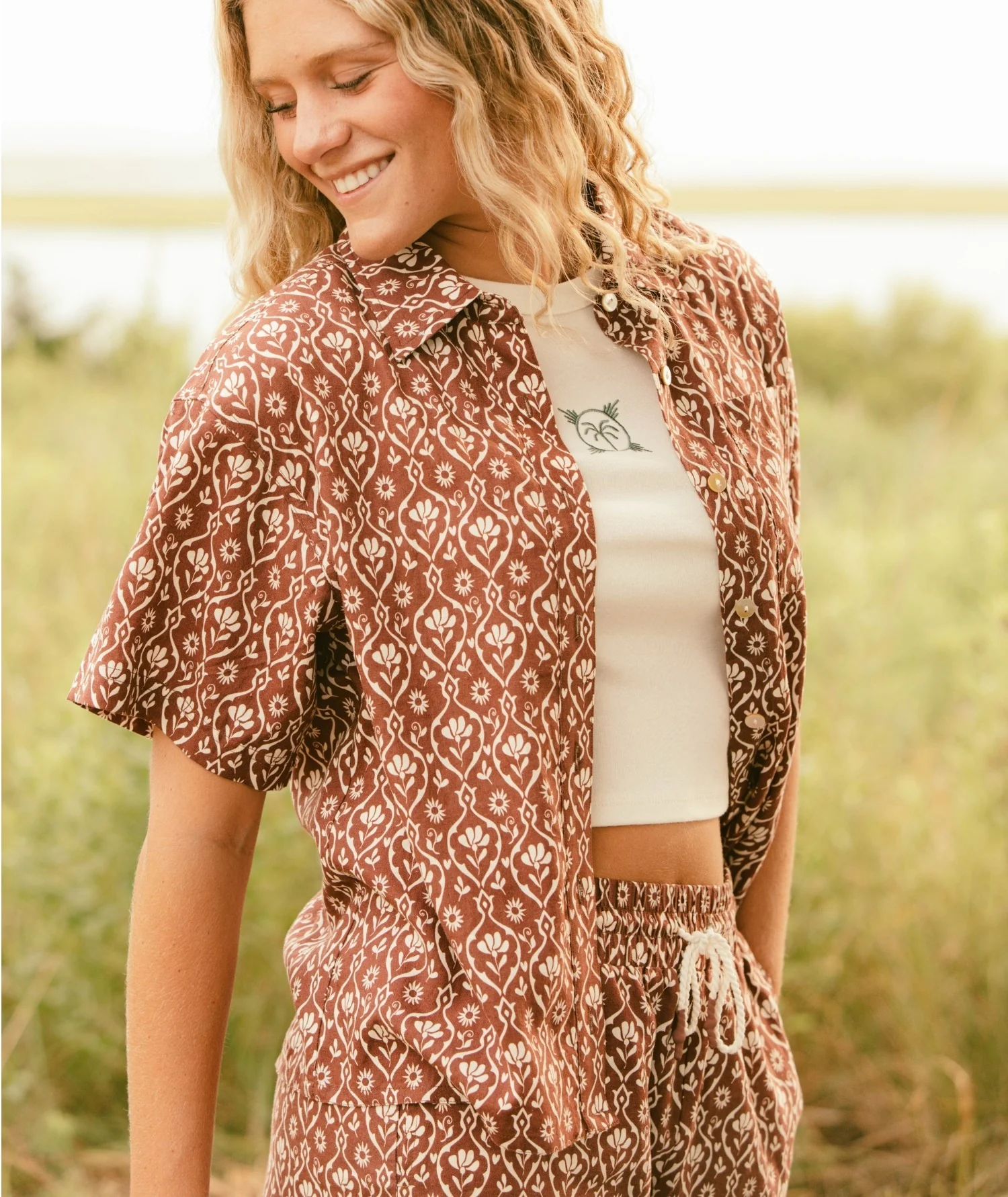 Cape Cod Linen Shirt - Rust - Image 2
