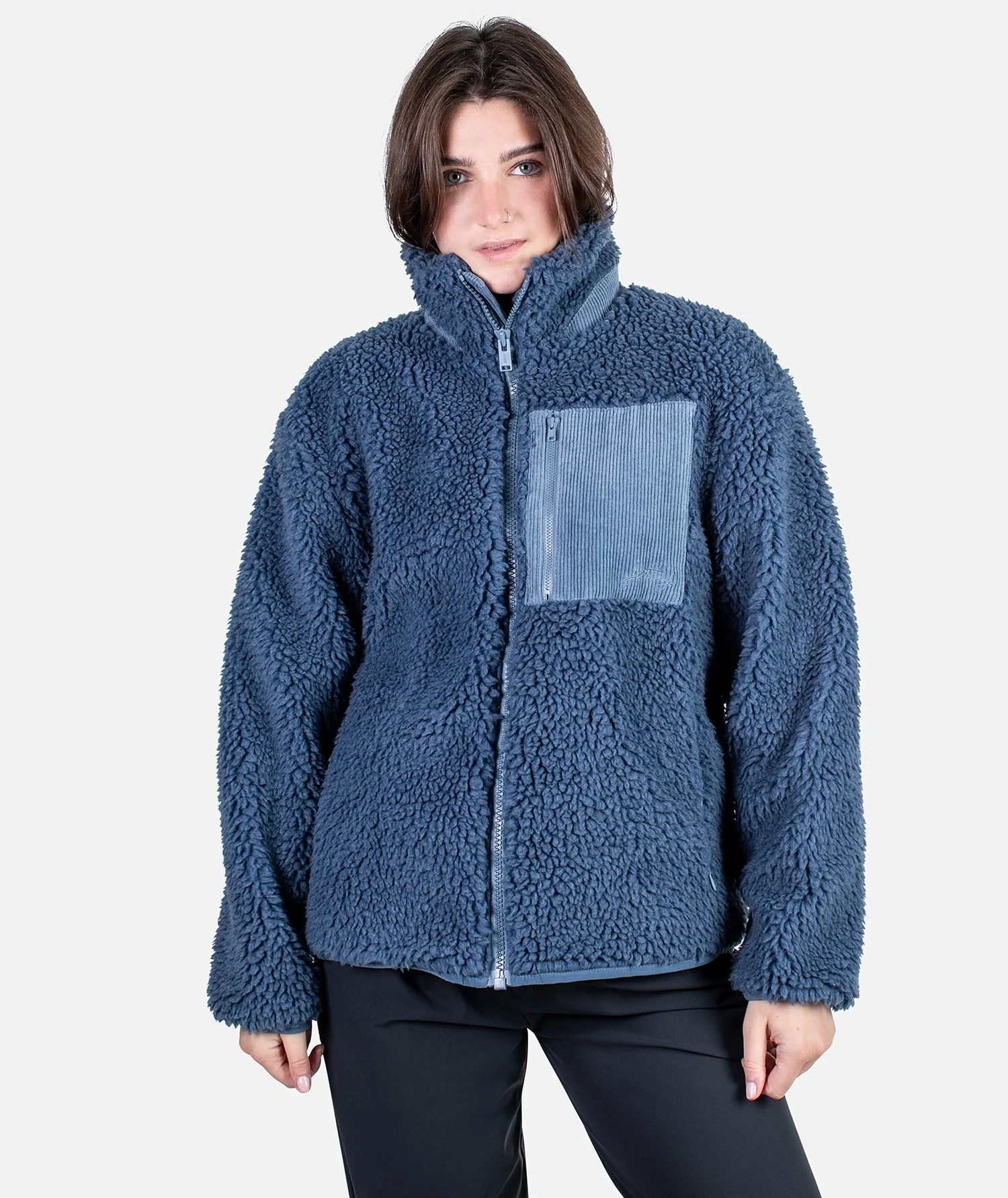 Cedar Hi Pile Fleece Jacket - Blue - Image 4