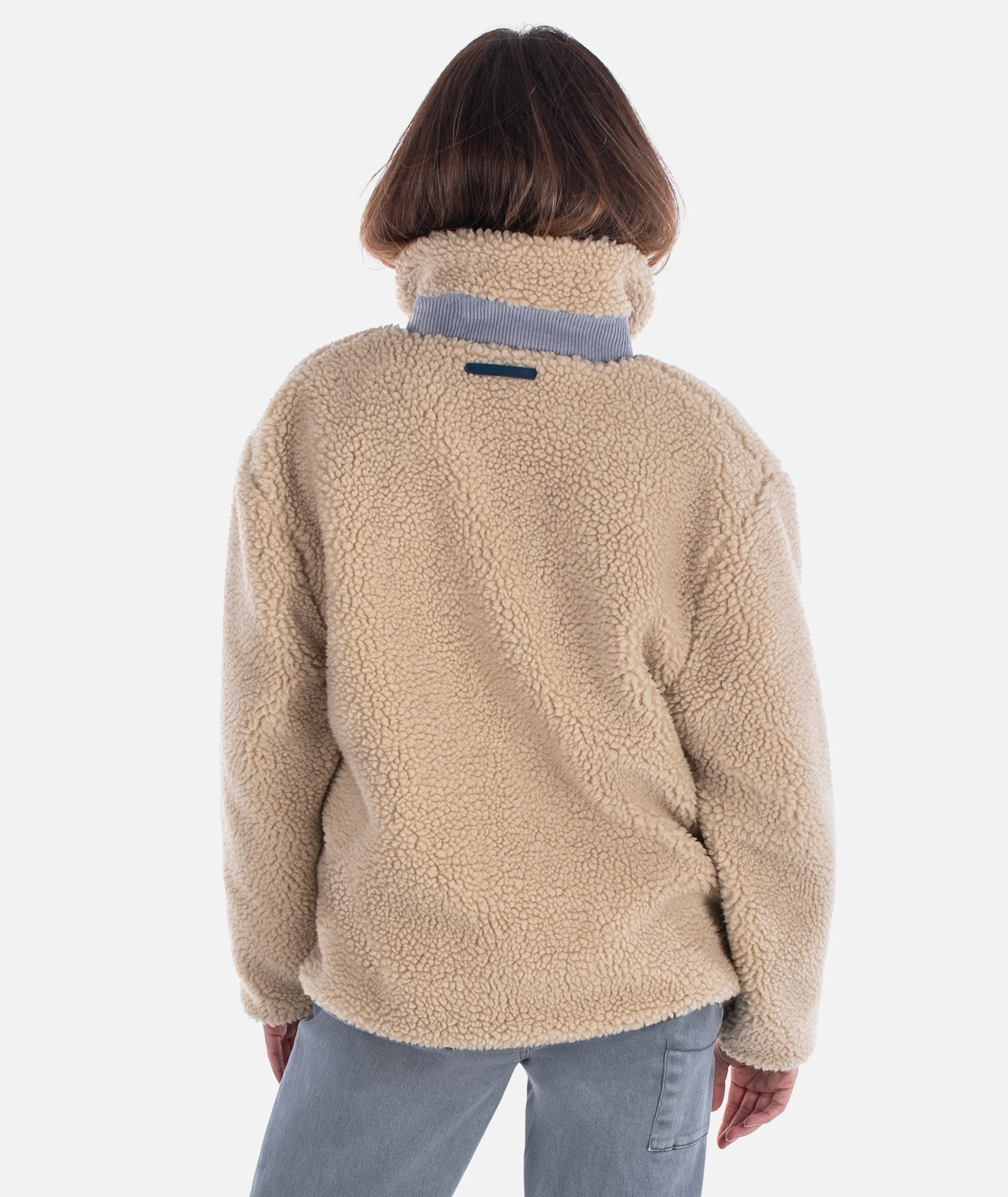 Cedar High Pile Fleece Jacket - Ivory - Image 4