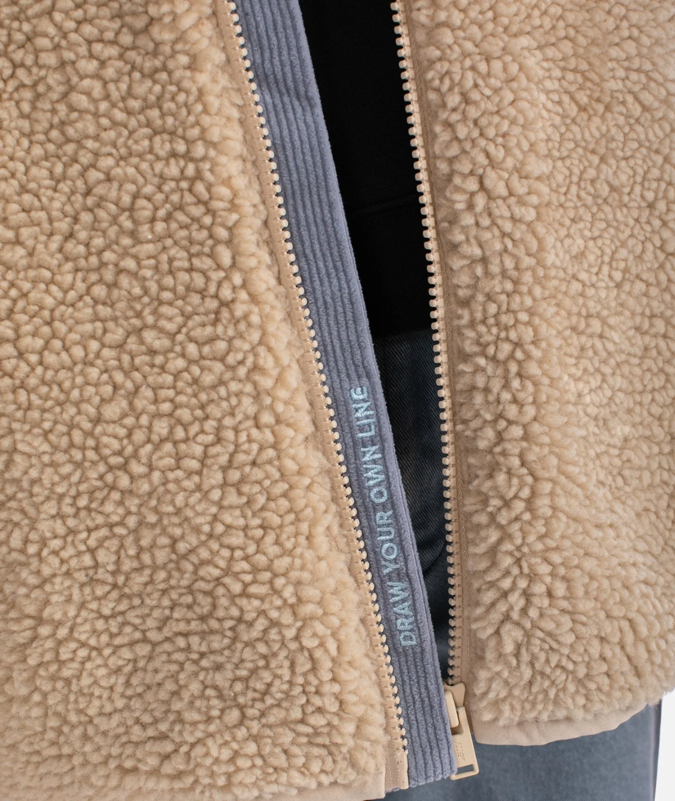 Cedar High Pile Fleece Jacket - Ivory - Image 6