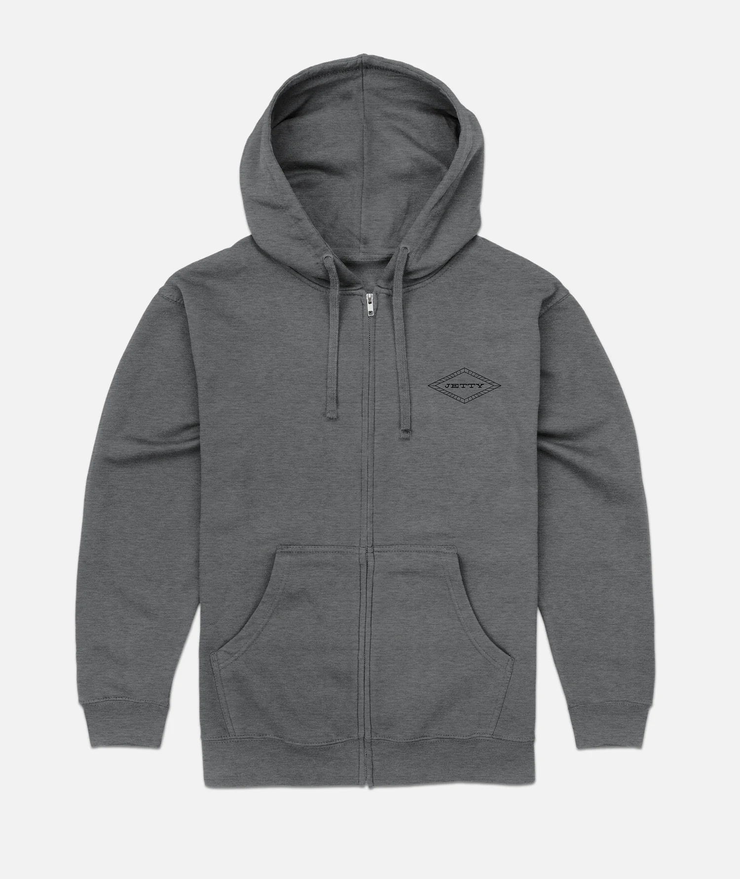 Charger Zip Up Hoodie - Charcoal - Image 2