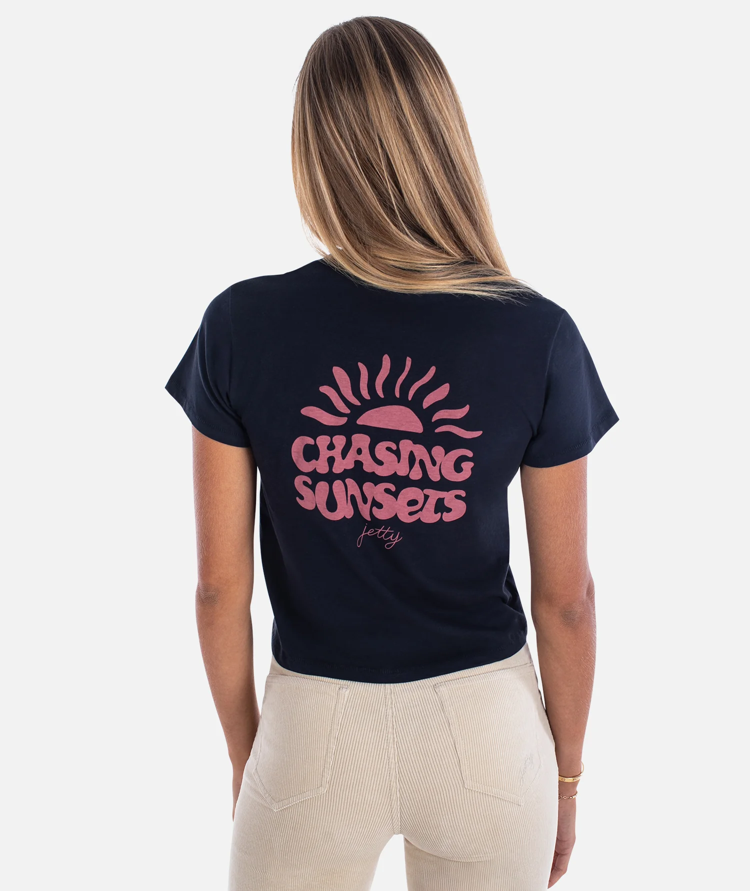 Chasing Sunsets Tee - Navy - Image 3