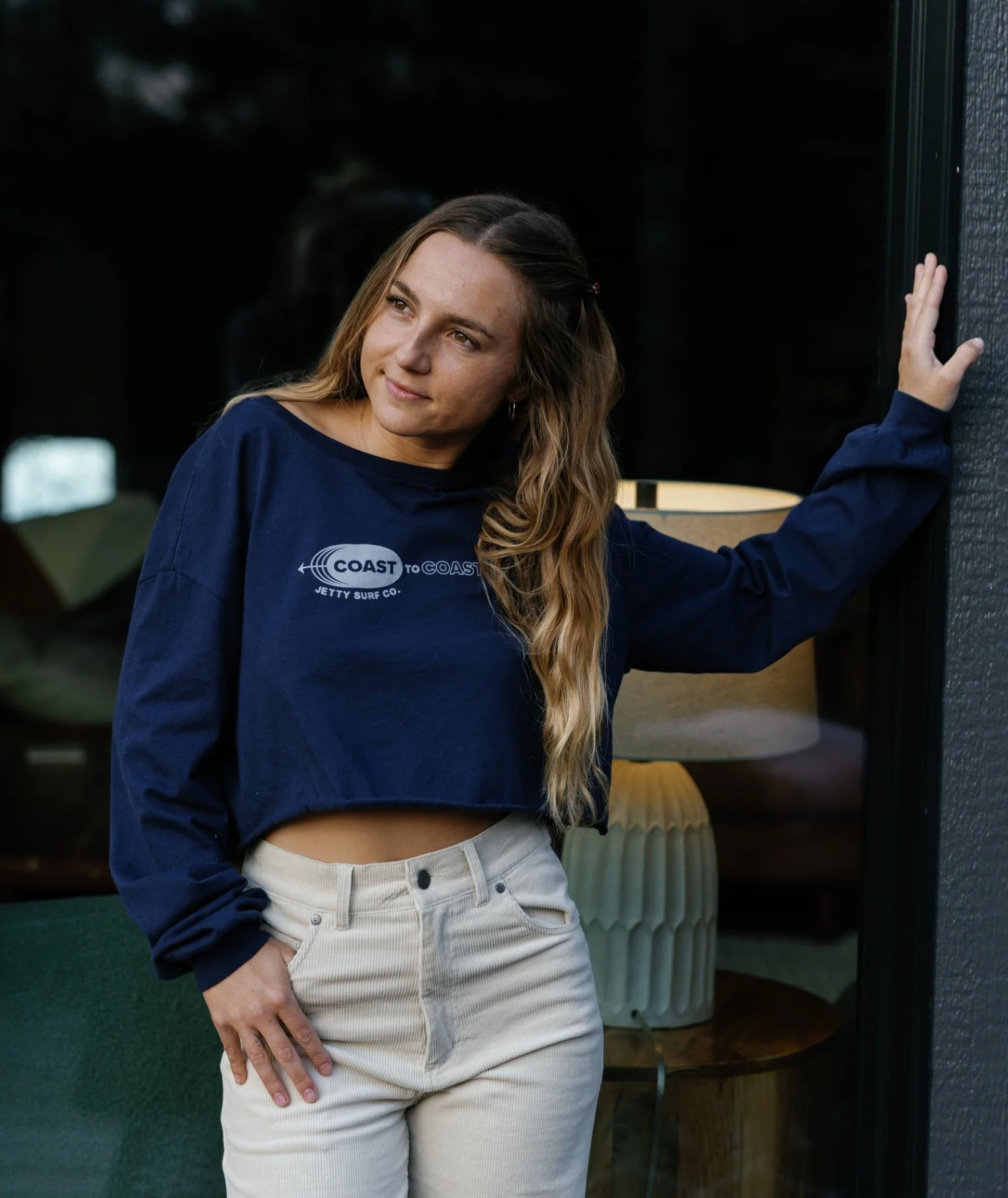 Coast to Coast Long Sleeve - Navy - Image 4