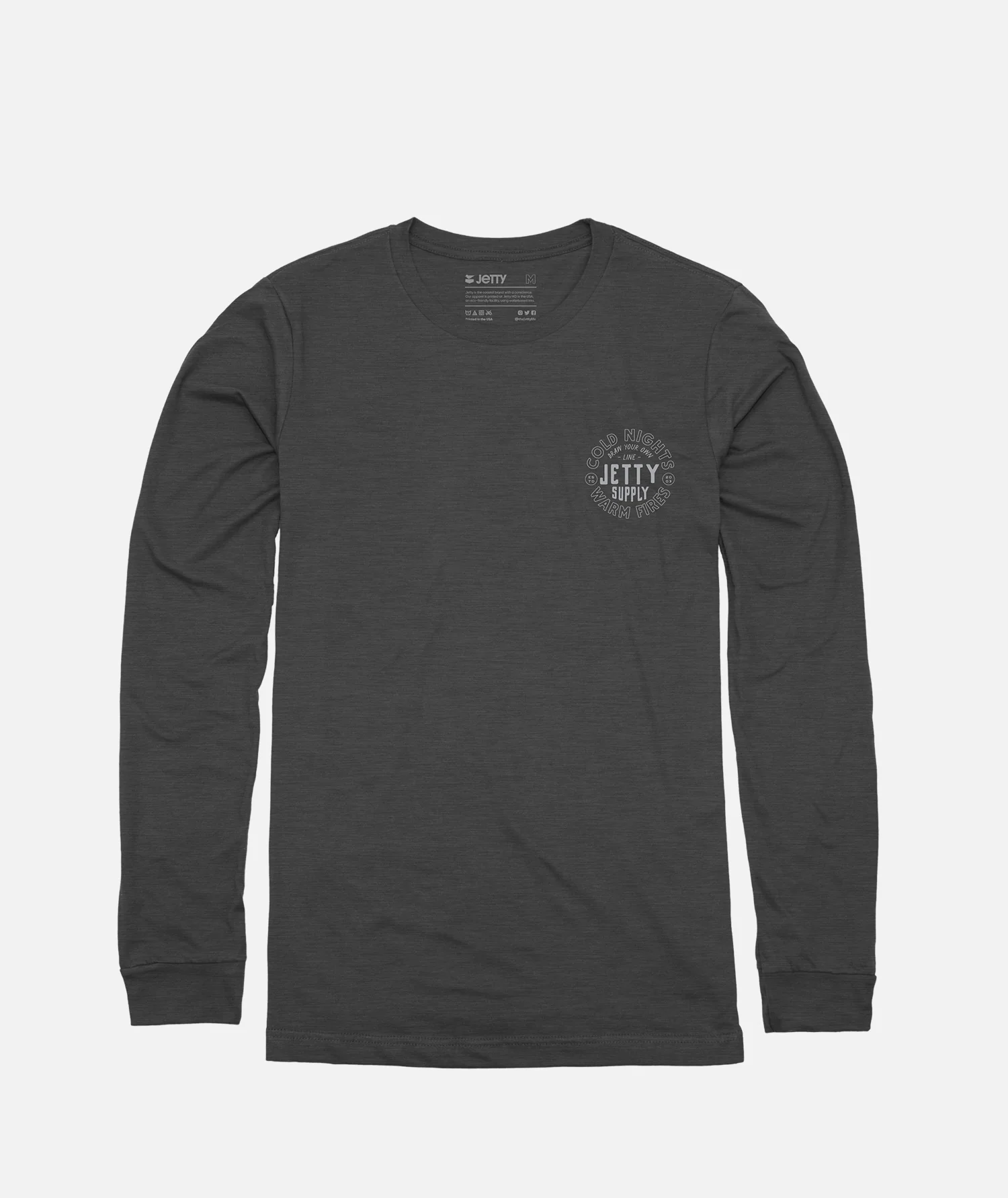Cold Nights Long Sleeve - Charcoal - Image 2