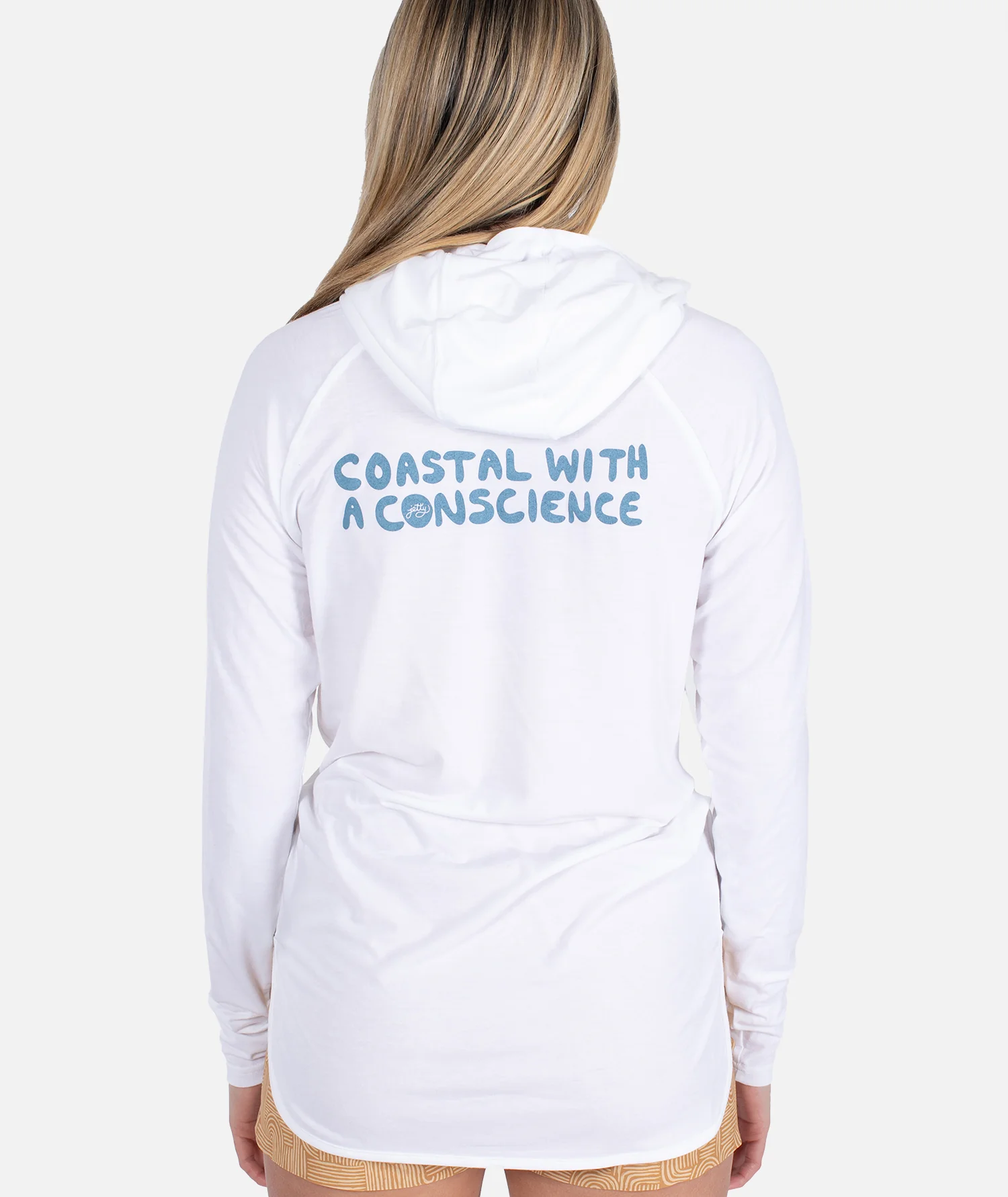 Conscience Hooded UV Shirt - White - Image 2