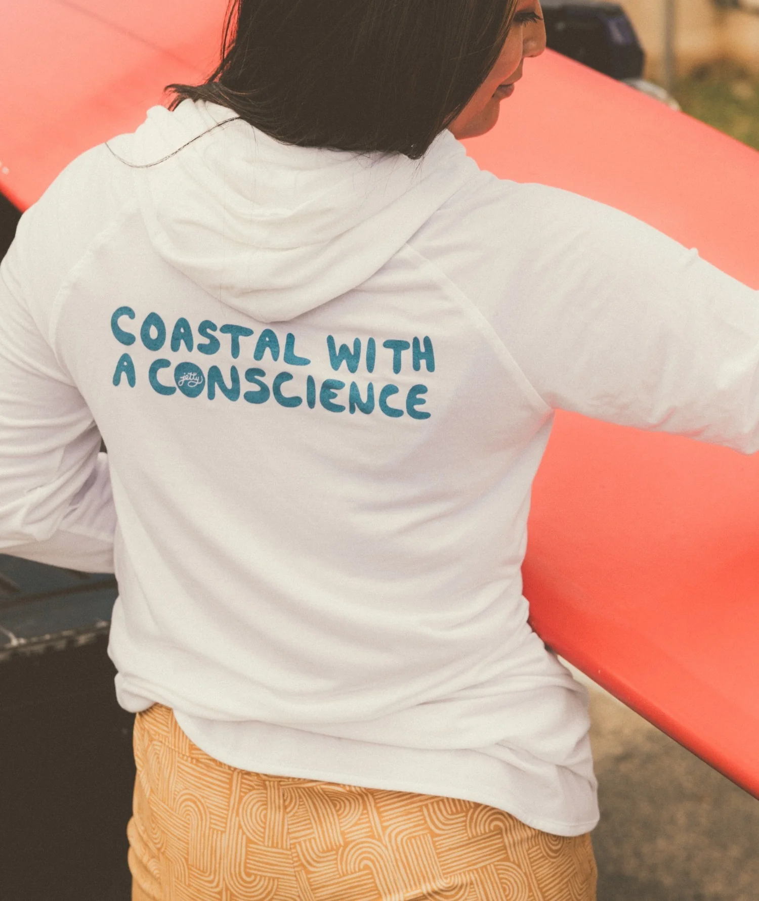 Conscience Hooded UV Shirt - White - Image 4