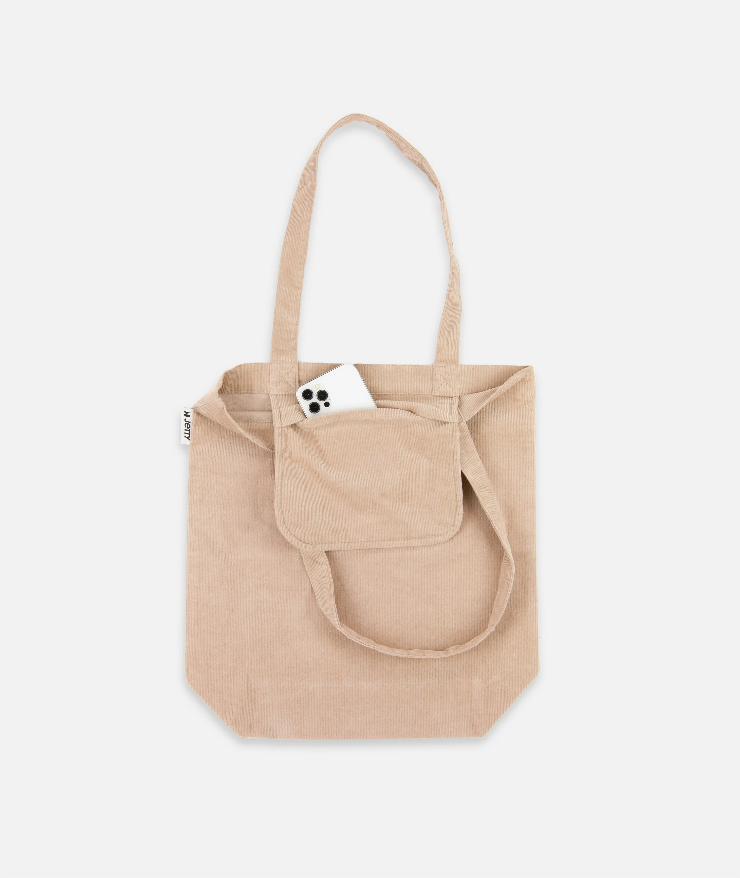 Corduroy Simple Tote - Oat - Image 2