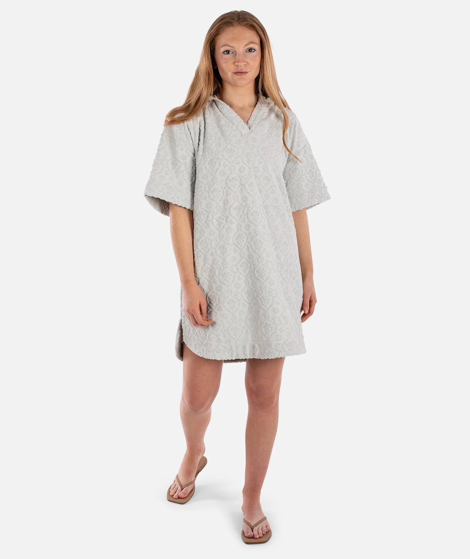 Cornwall Jacquard Terry Dress - Fog