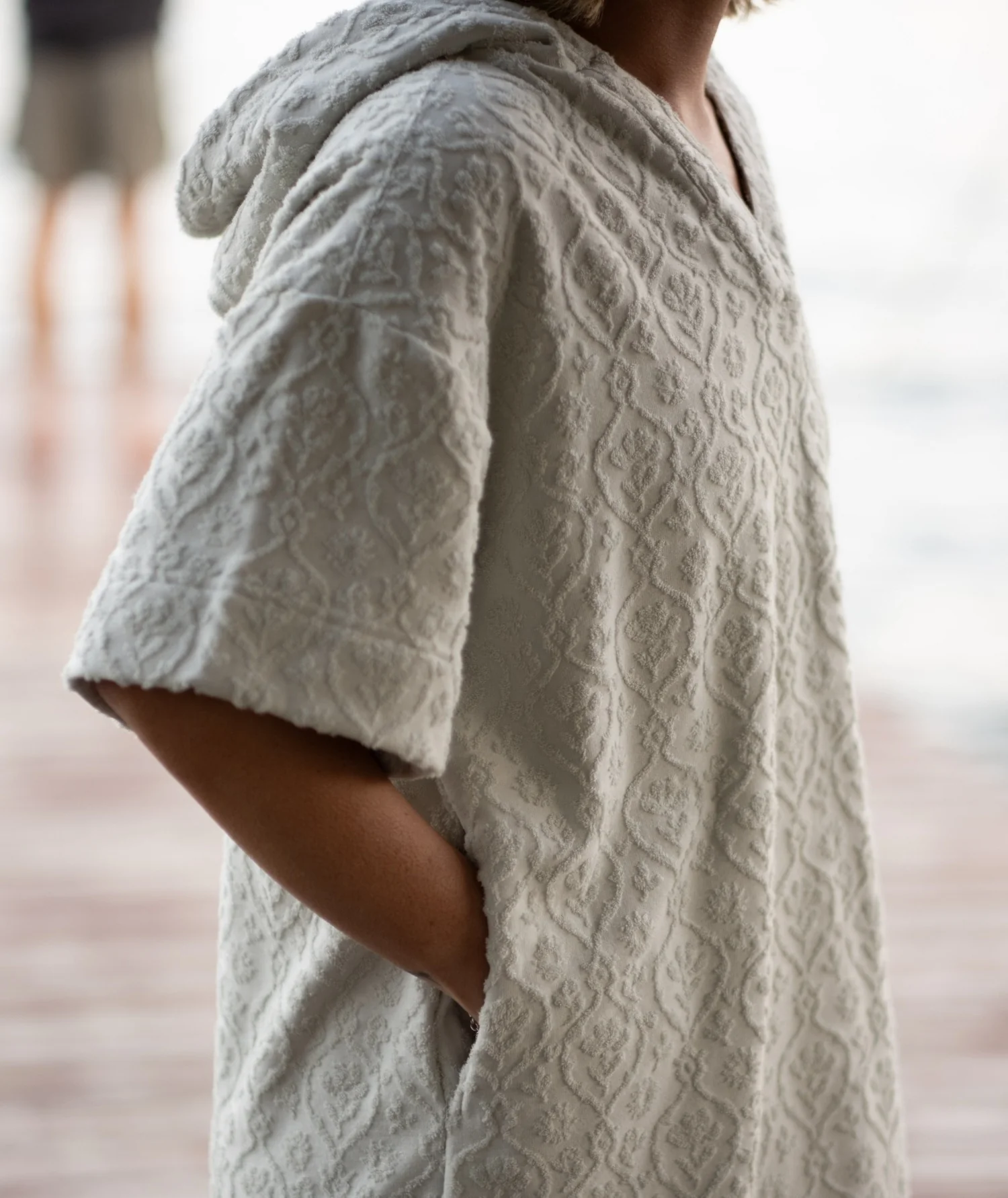 Cornwall Jacquard Terry Dress - Fog - Image 2