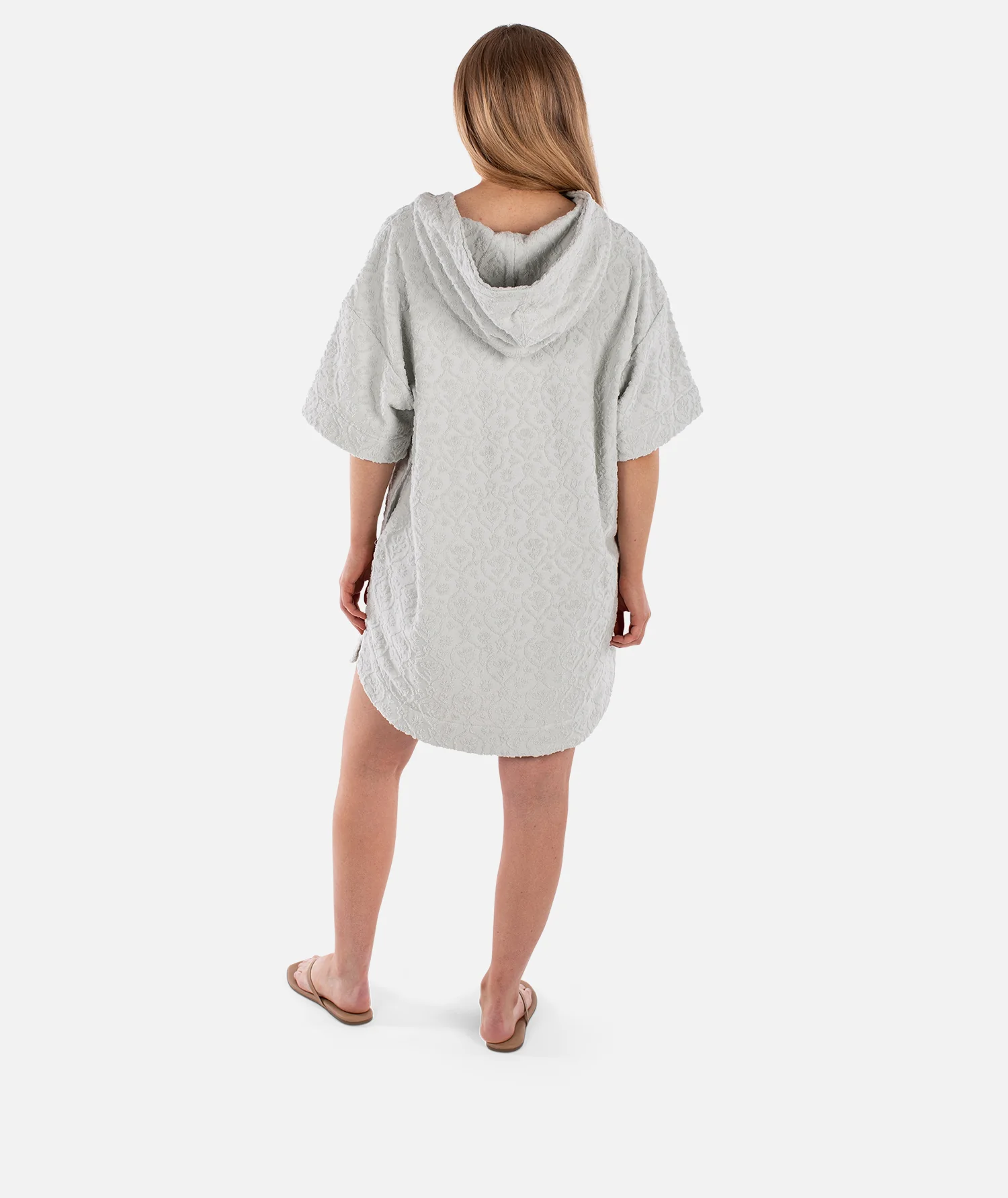 Cornwall Jacquard Terry Dress - Fog - Image 3