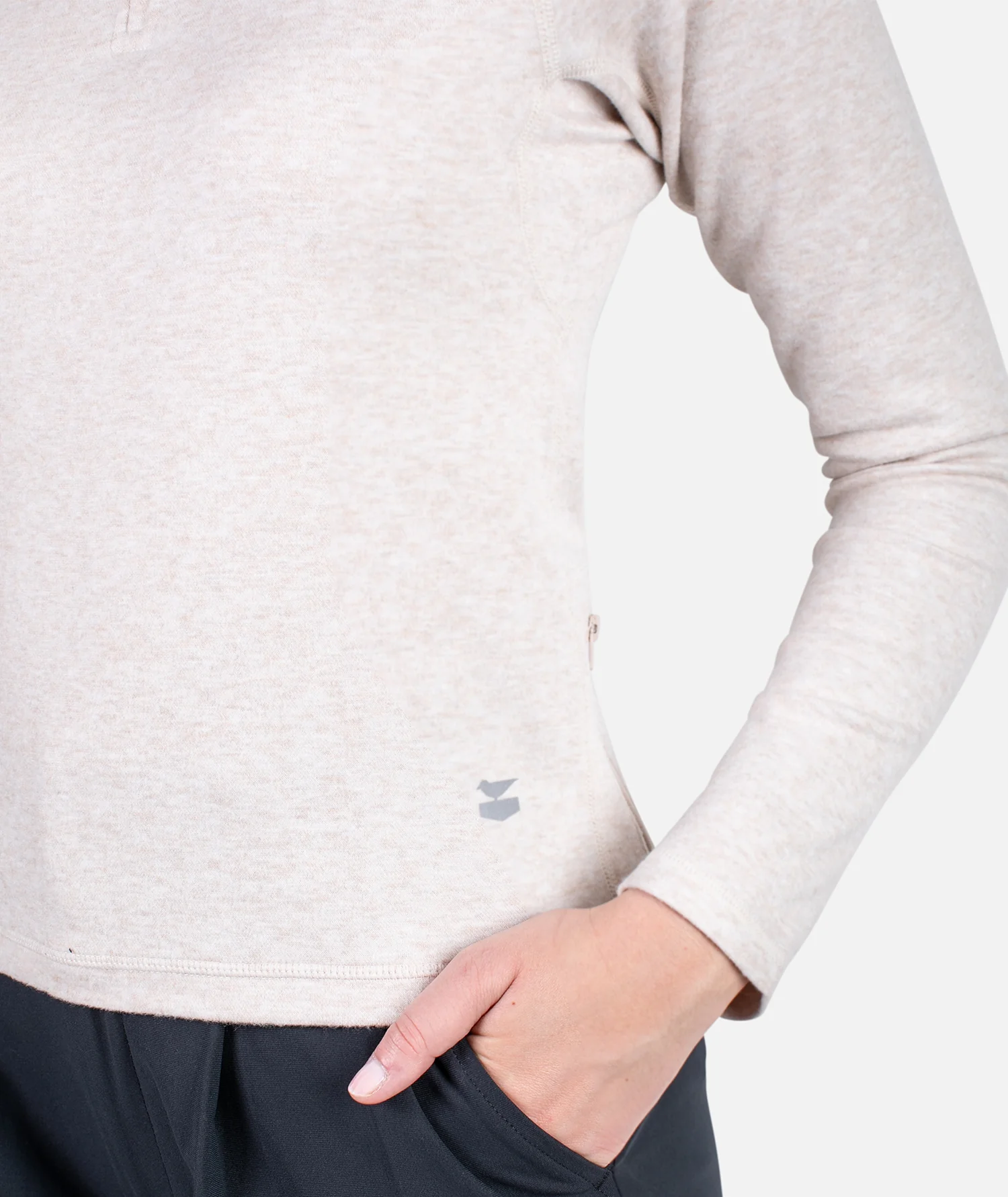 Cranford Quarter Zip - Pumice - Image 3