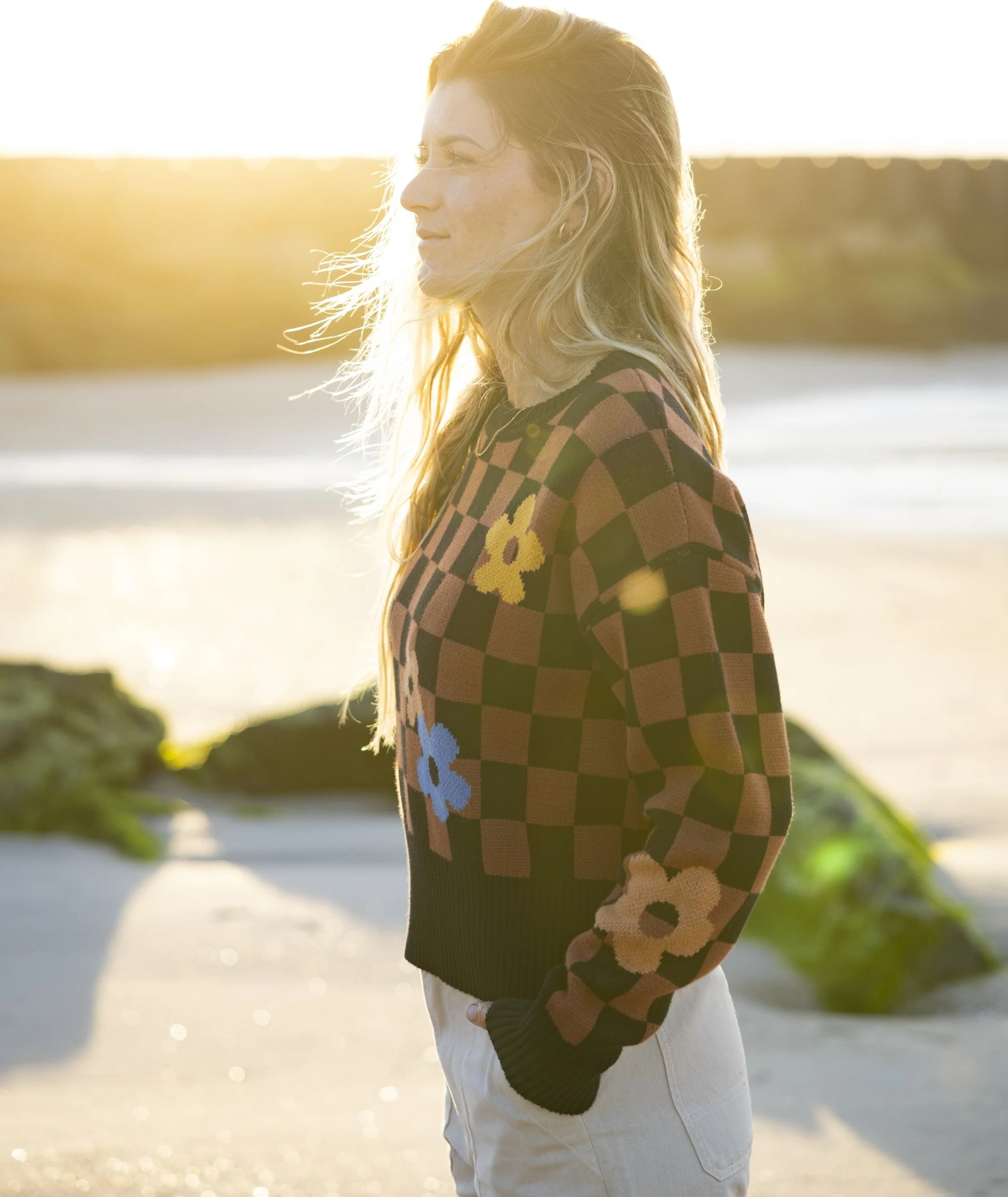 Crescent Sweater - Brown - Image 4