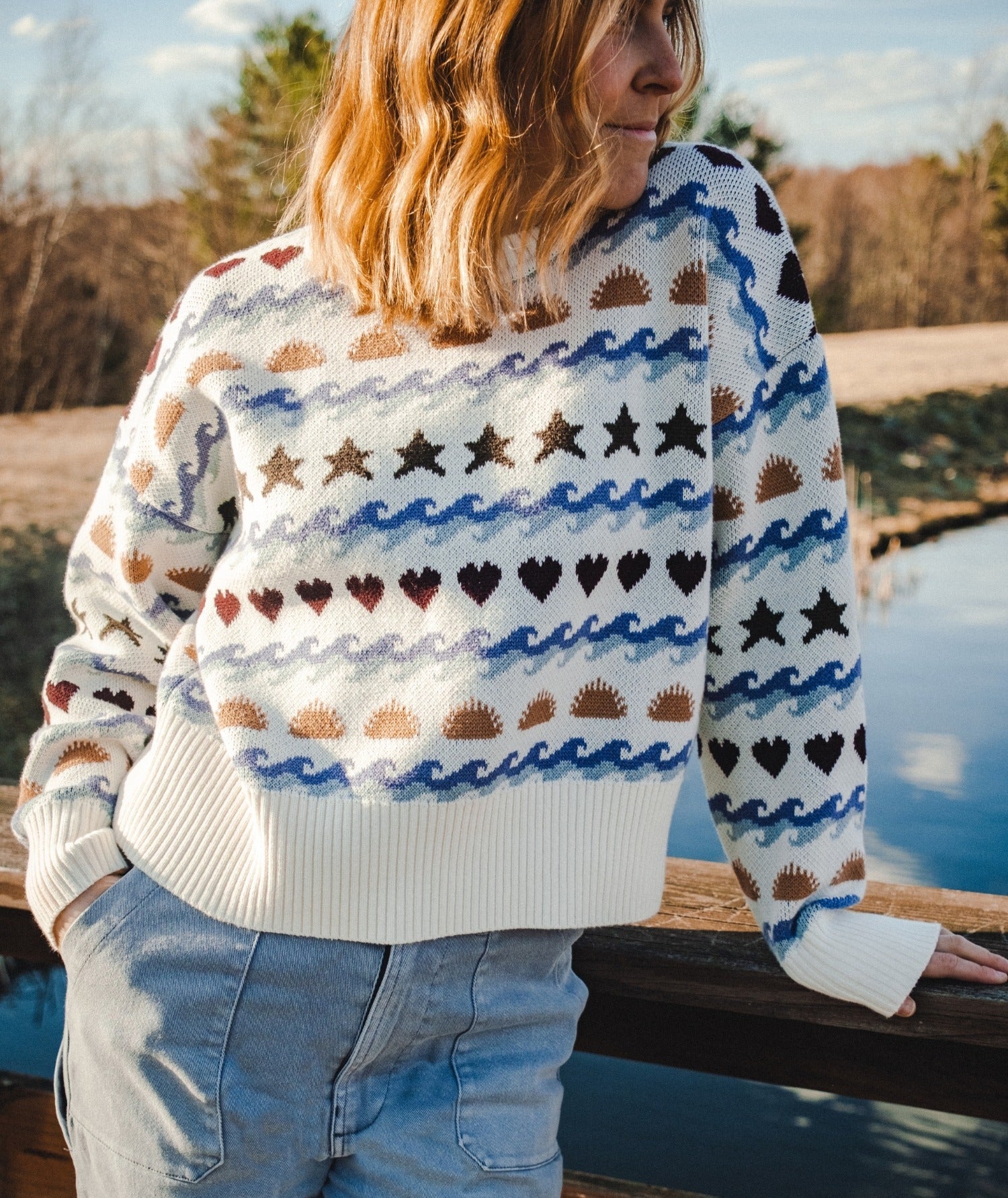 Crescent Sweater - Ivory - Image 2