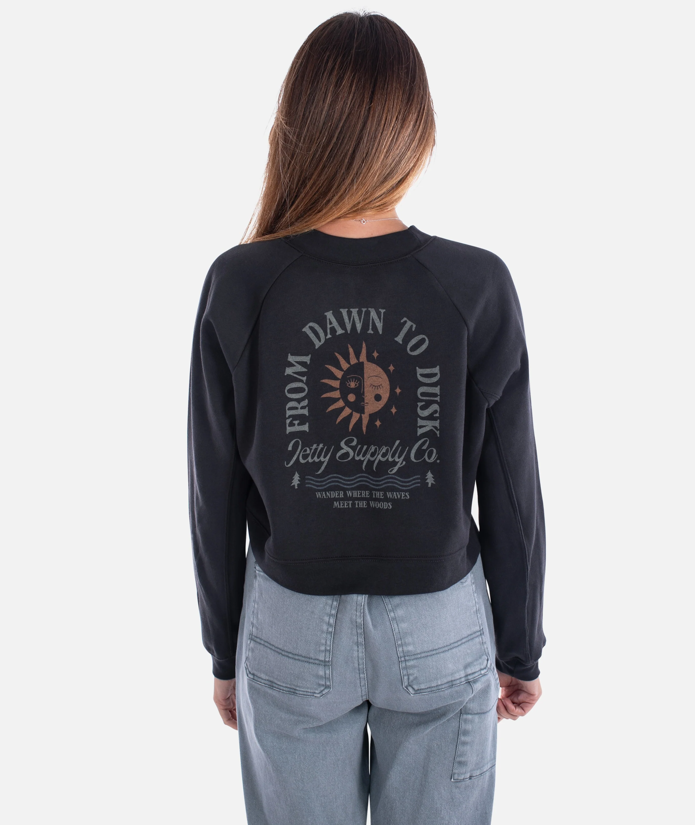 Dawn to Dust Crewneck - Charcoal - Image 3
