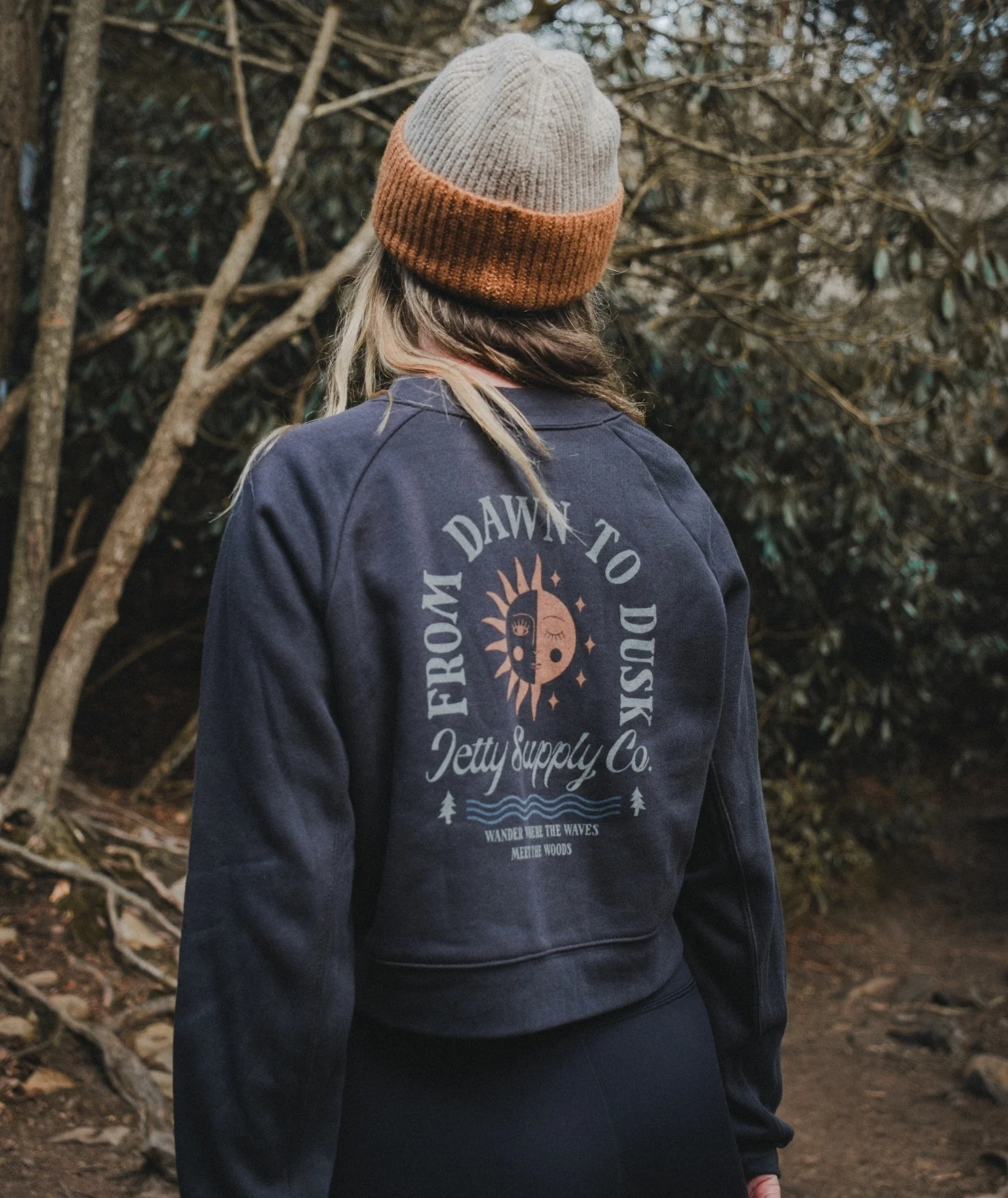 Dawn to Dust Crewneck - Charcoal - Image 4