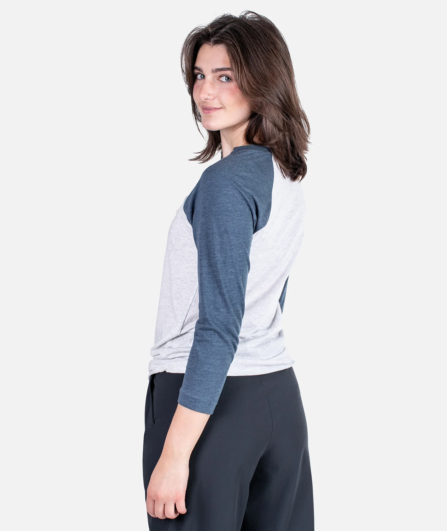 Destination Raglan Long Sleeve - Indigo - Image 2