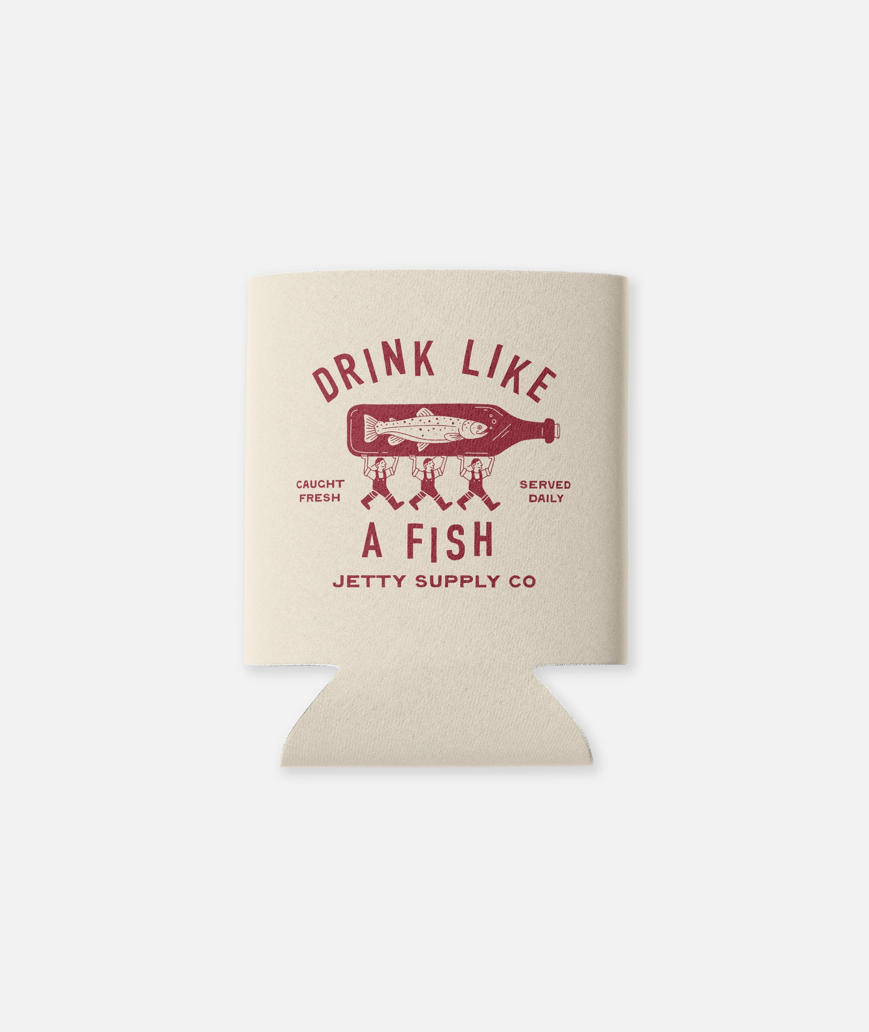 Drink Like a Fish Can Coolie - Sand - Image 3