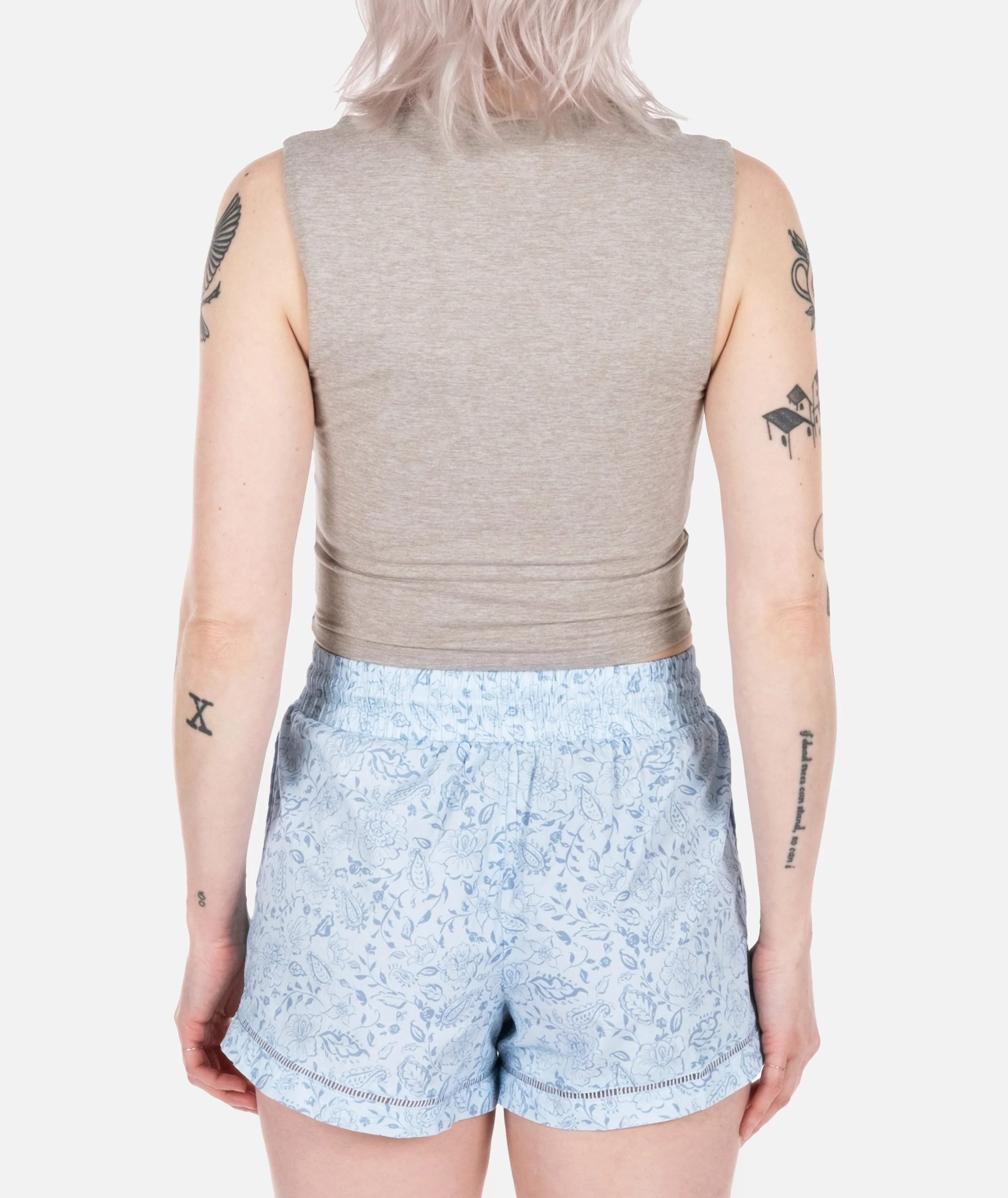 Dune Cotton Short - Blue - Image 4