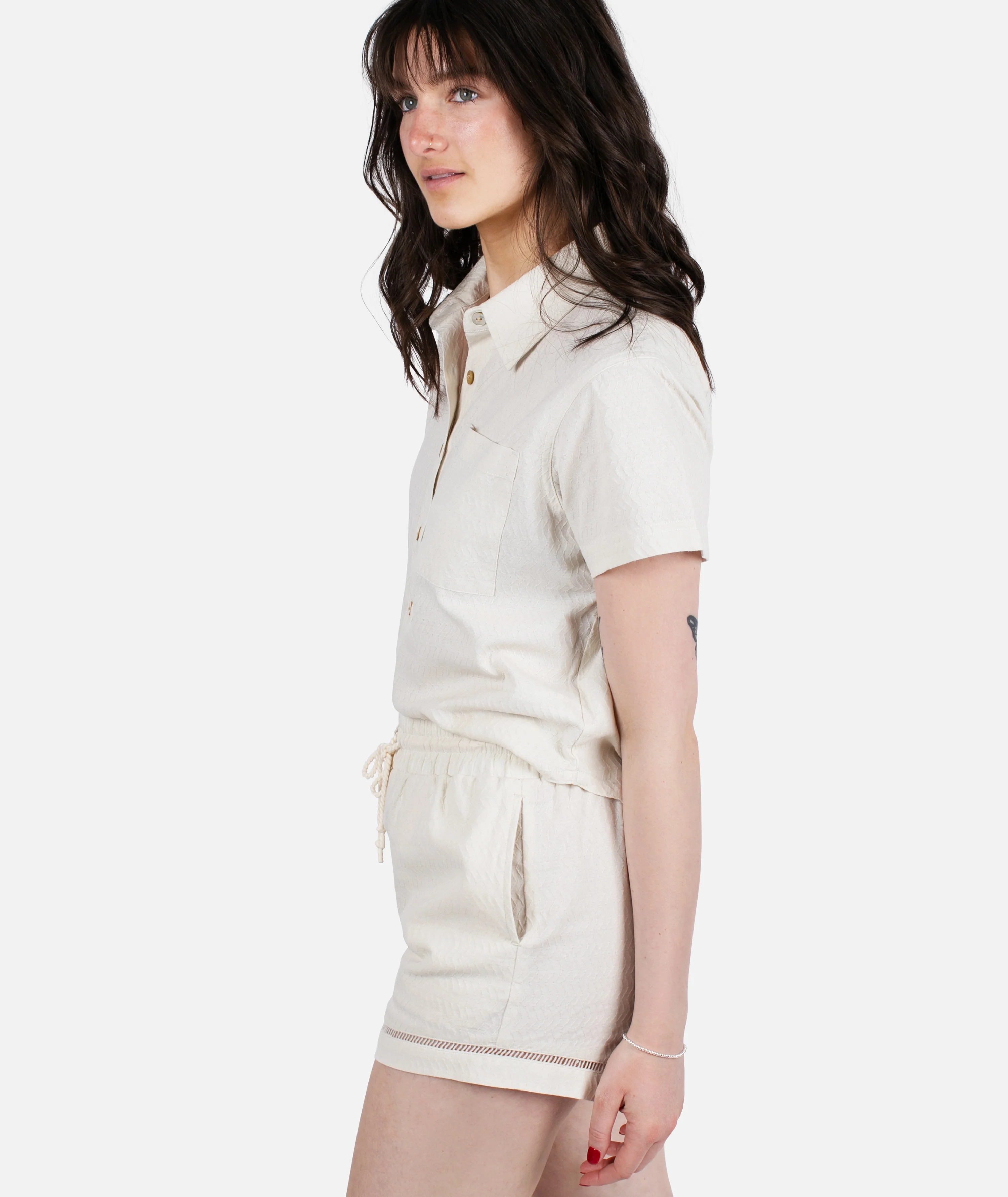 Jacquard Dune Short - Cream - Image 3