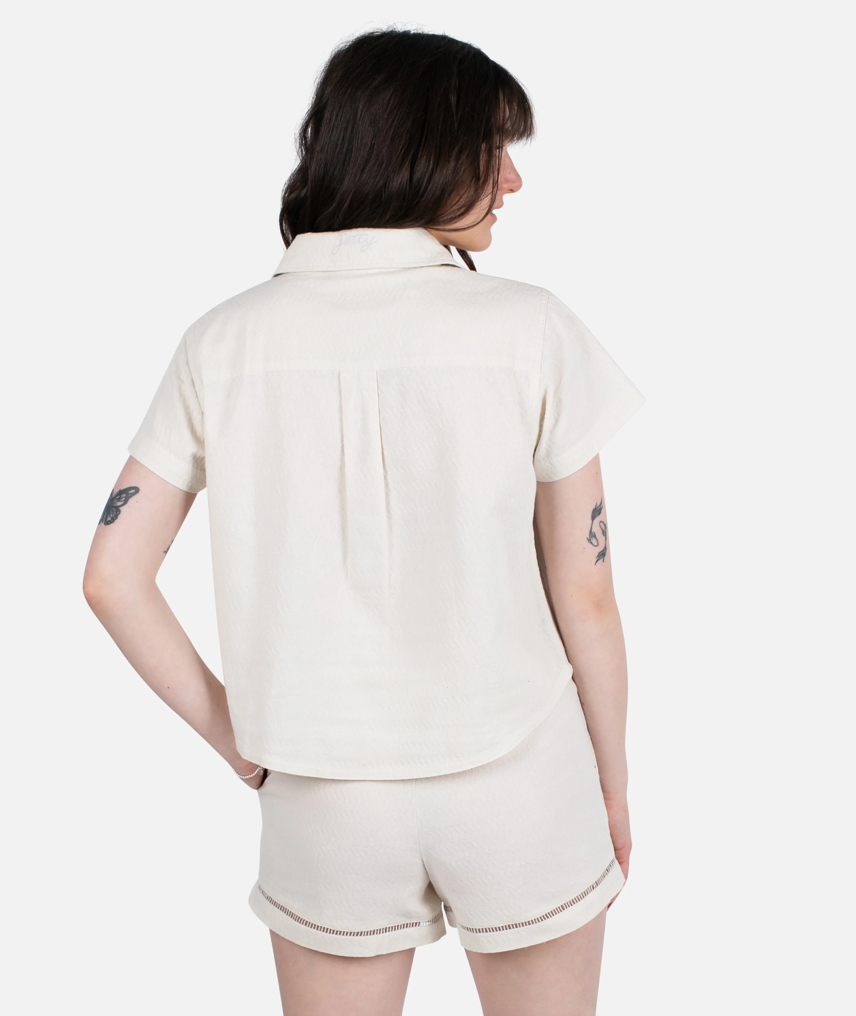 Jacquard Dune Short - Cream - Image 4