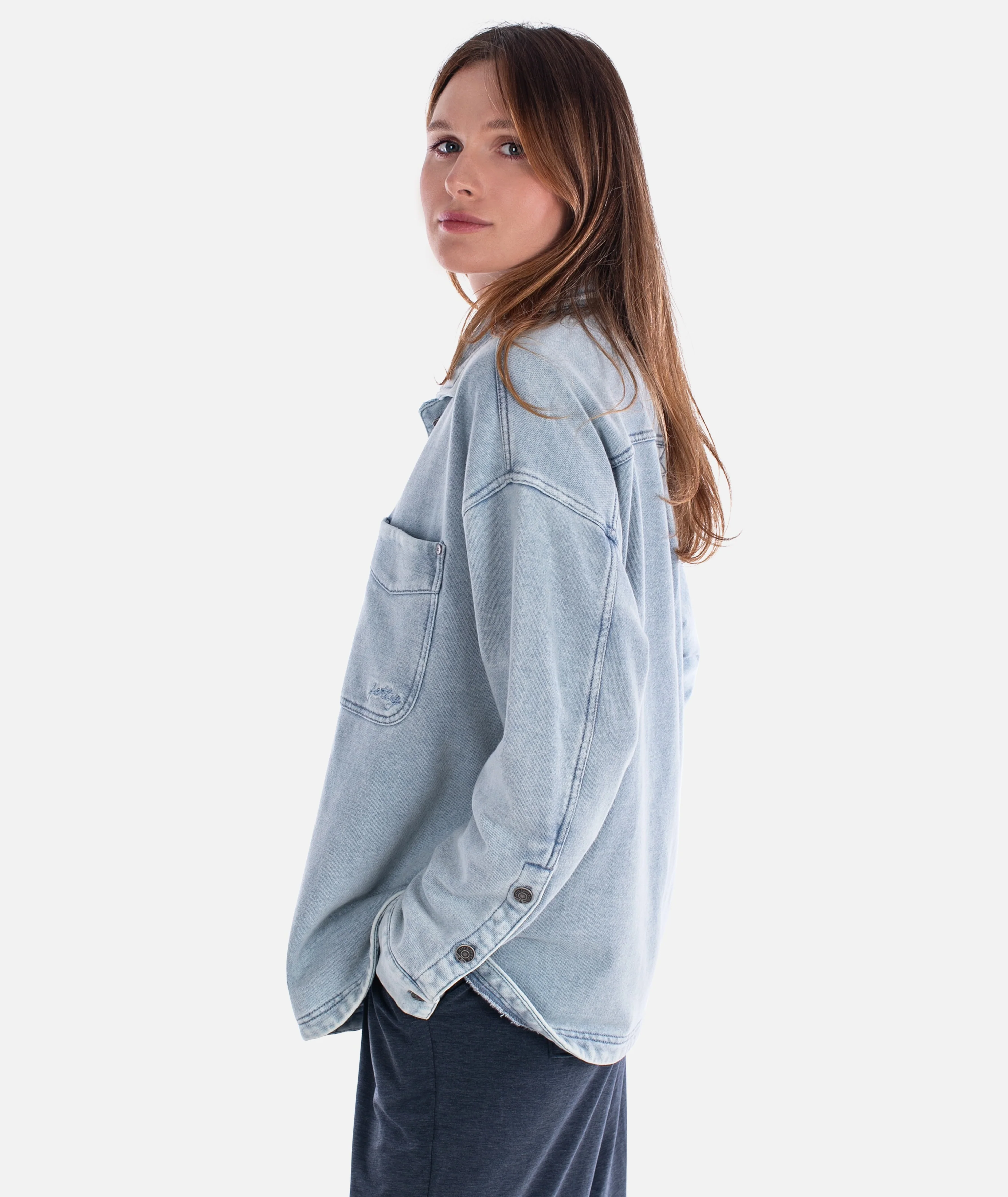 Eden Knit Shirt - Denim - Image 3