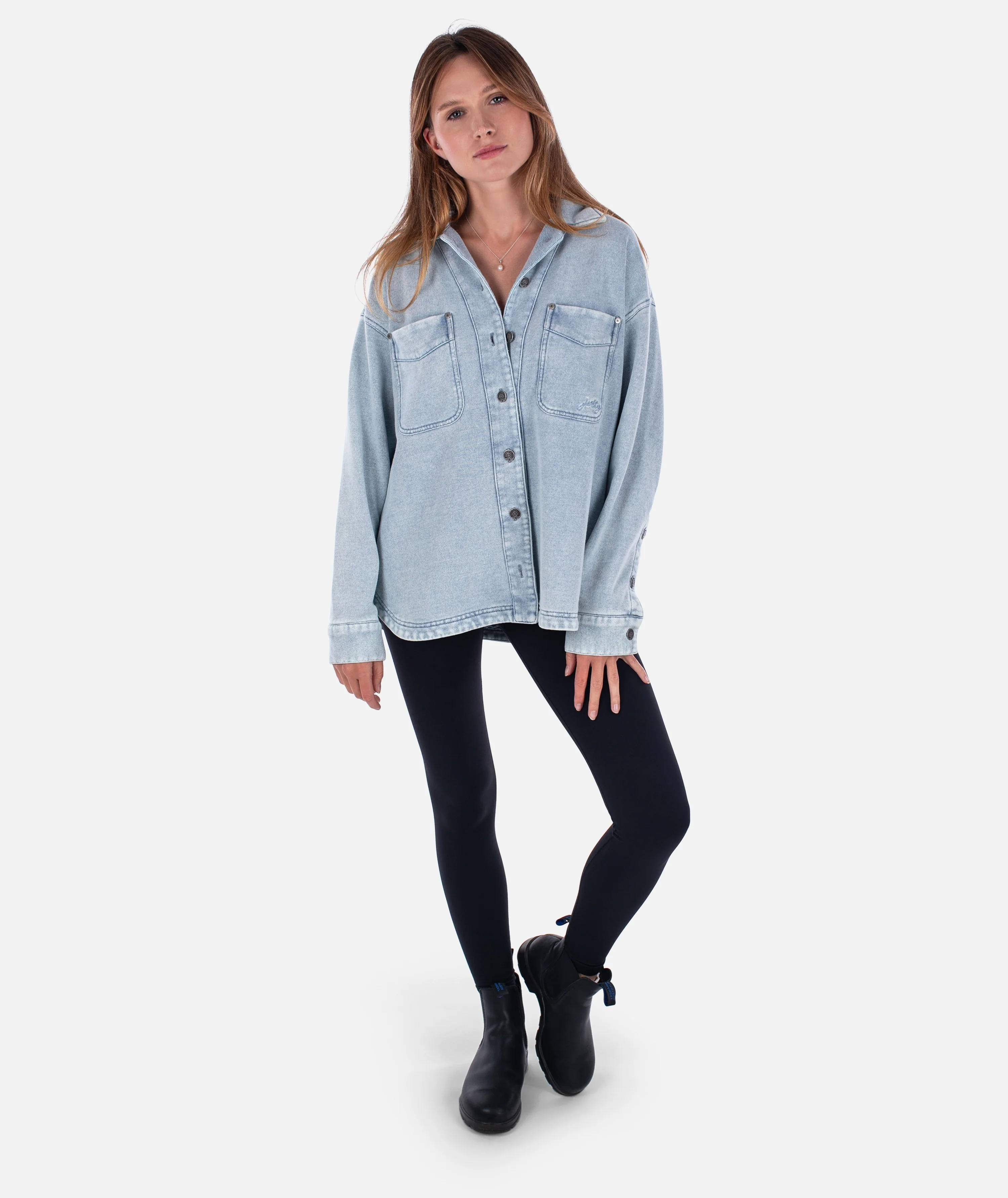 Eden Knit Shirt - Denim - Image 5