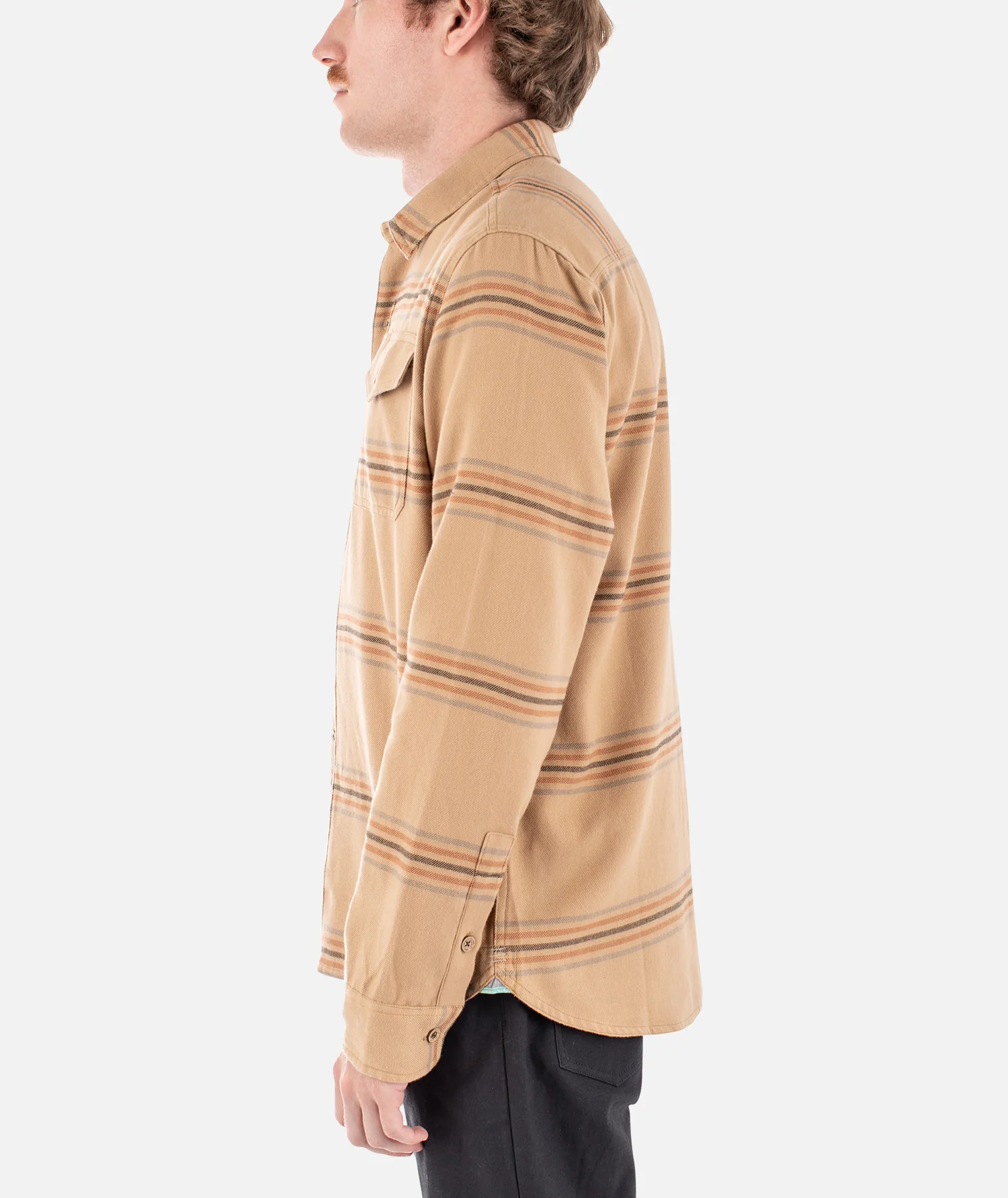 Essex Oyster Twill Shirt - Almond - Image 3