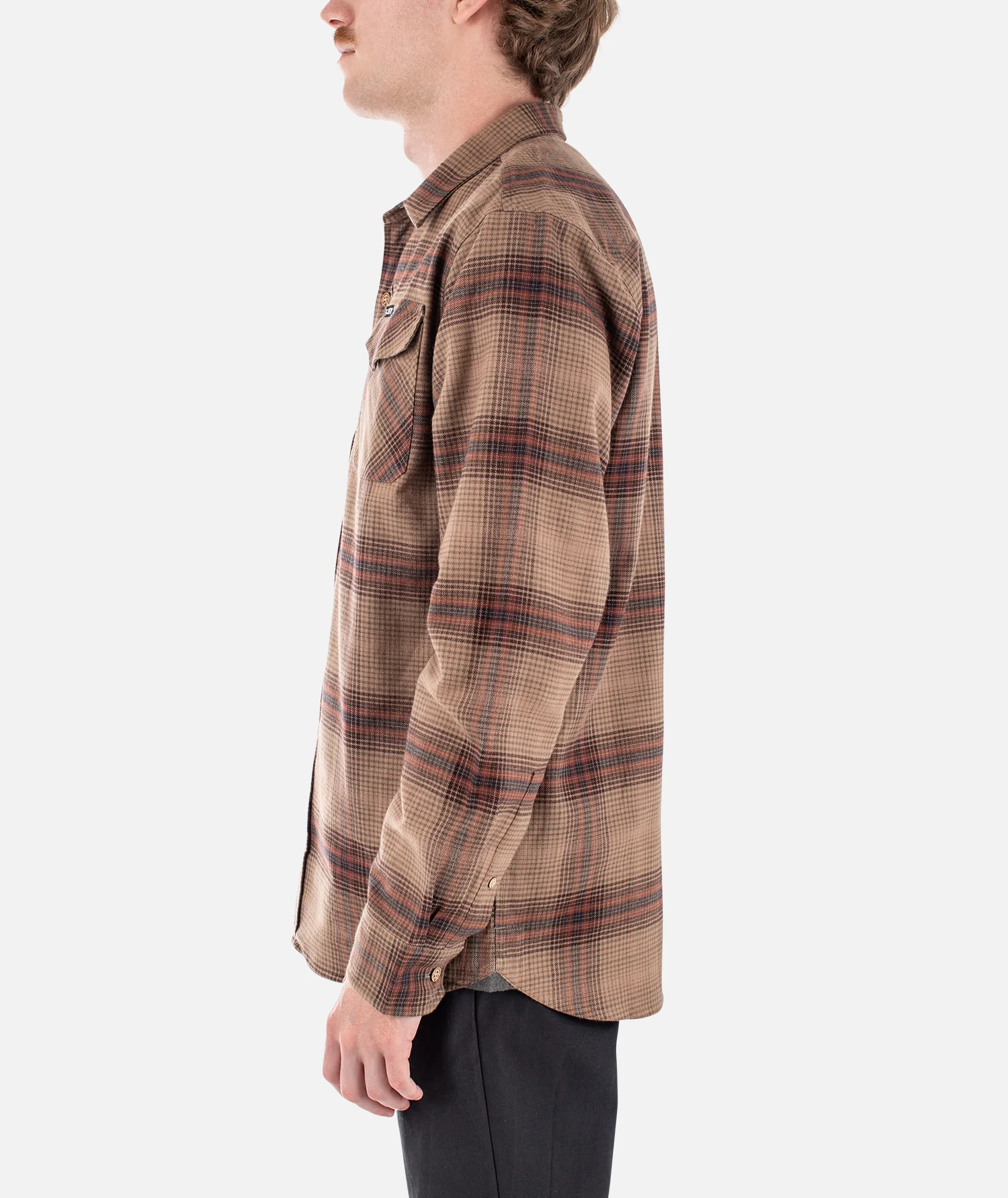 F23 The Breaker Flannel - Tan - Image 3